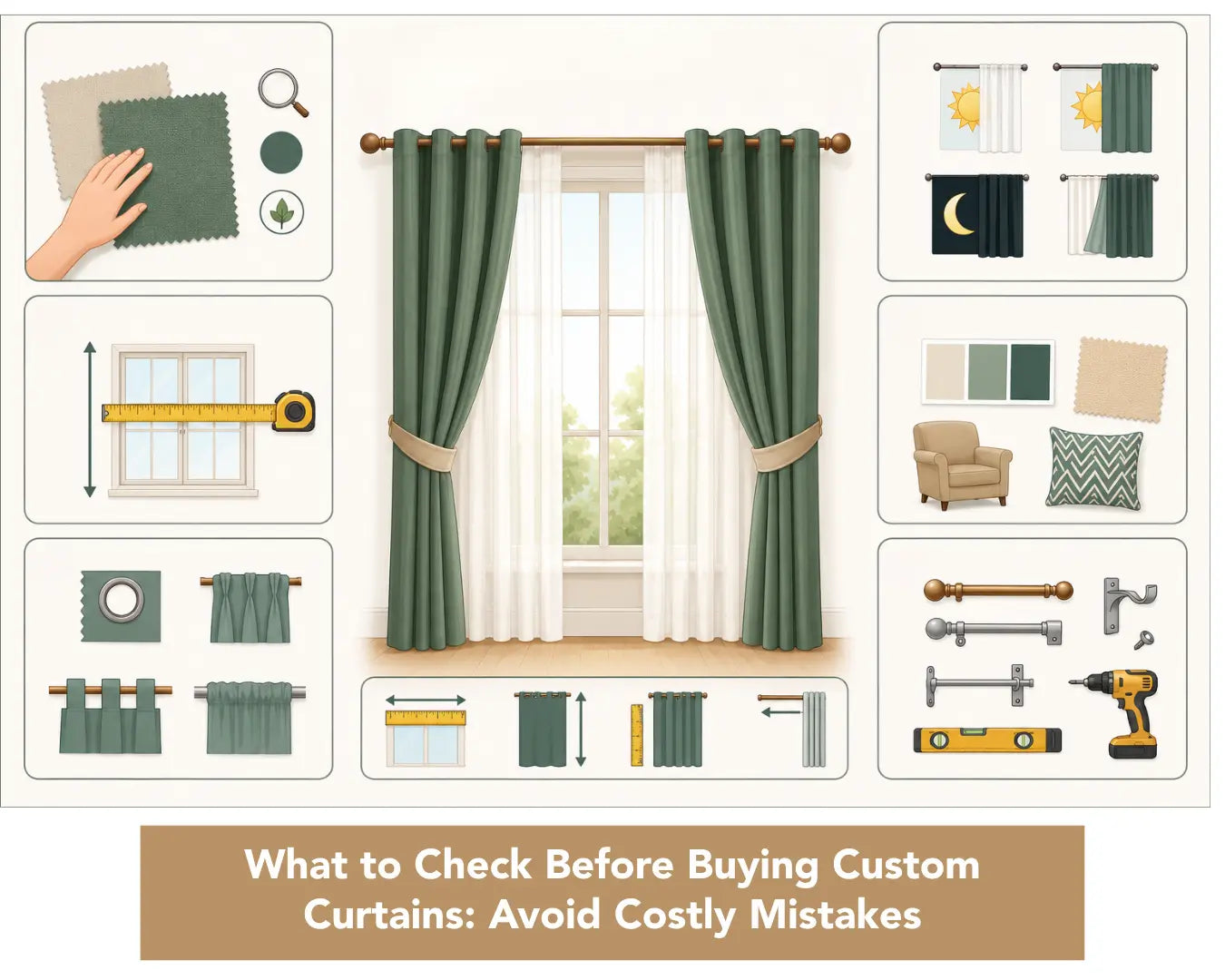 What to Check Before Buying Custom Curtains: Avoid Costly Mistakes