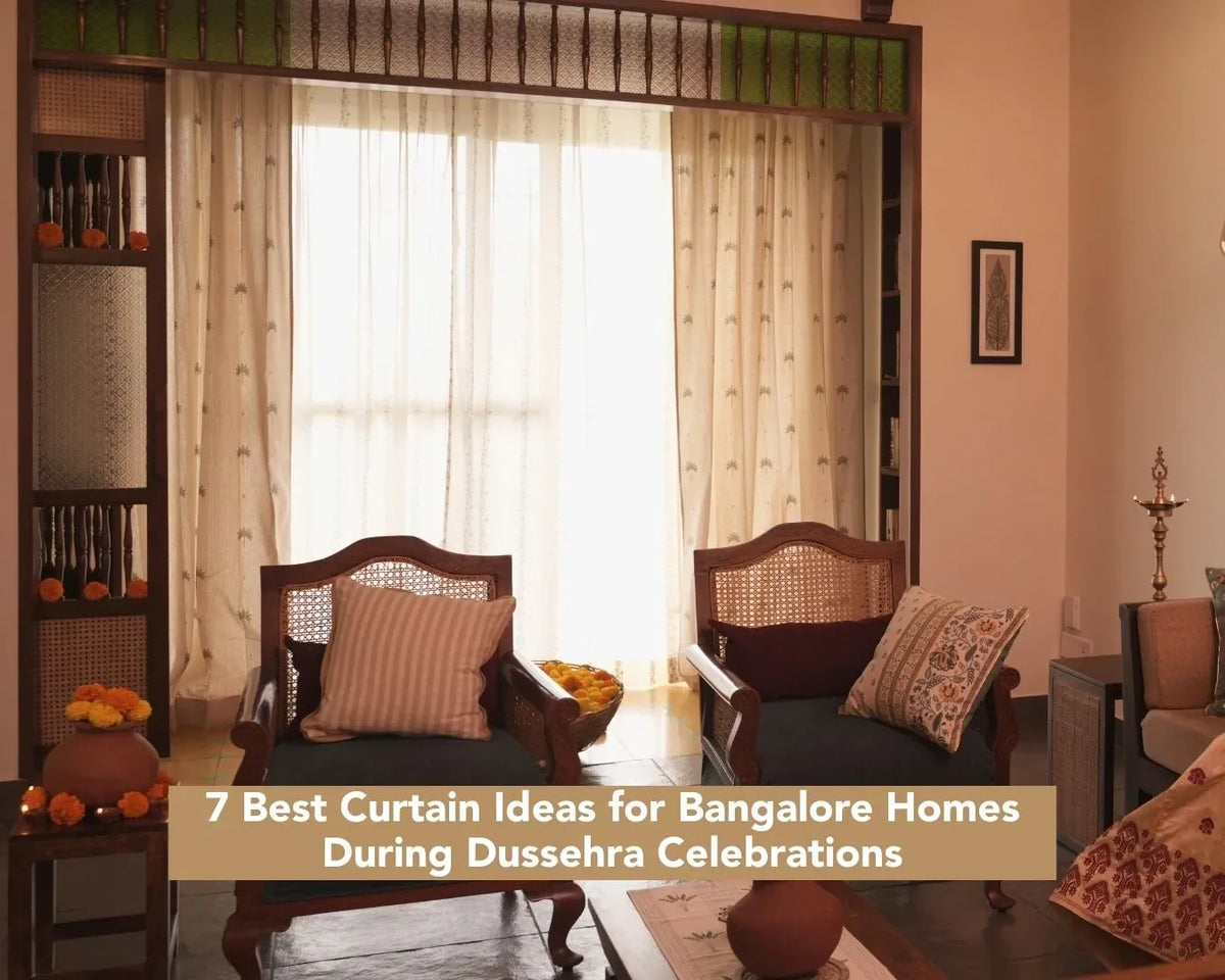 7 Best Curtain Ideas for Bangalore Homes During Dussehra Celebrations