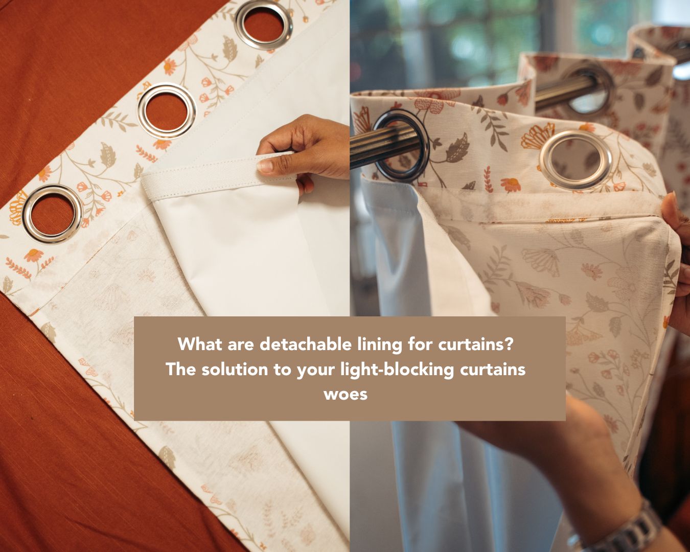 Detachable lining for curtains - The solution to your light-blocking curtains woes