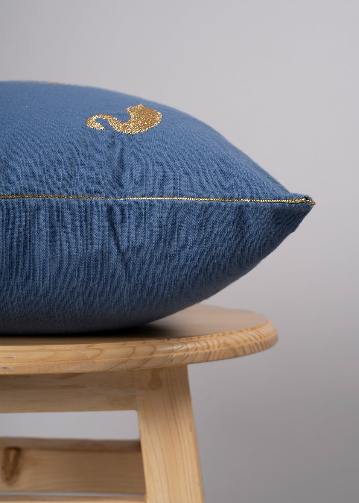 Swan Lake Cushion Cover - Royal Blue