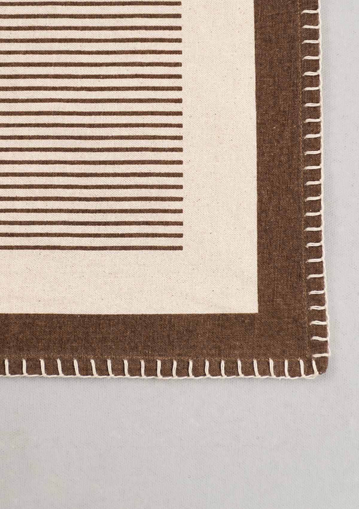 Coffee Printed Cotton Napkin - Cinnamon Brown