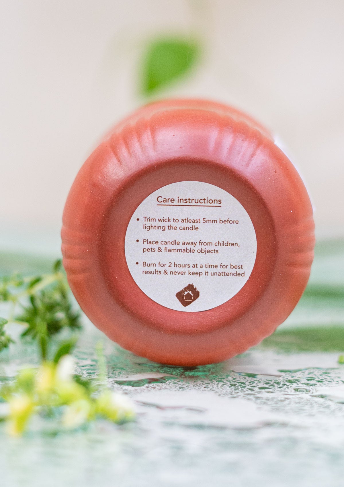 Petrichor scented candle