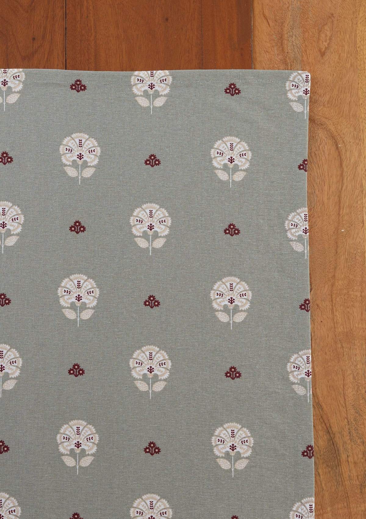 Gulnaar Green 100% Cotton Printed Table Cloth