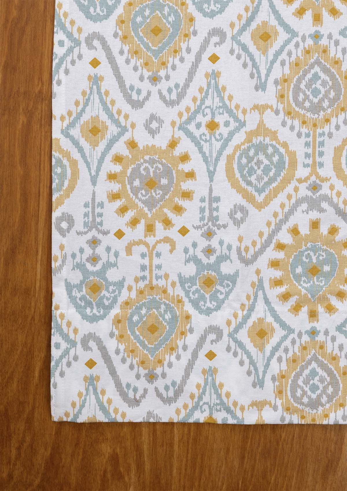 Laya 100% Cotton Printed Curtain for living room & bedroom - Light Reduction - Multicolor - Single Piece