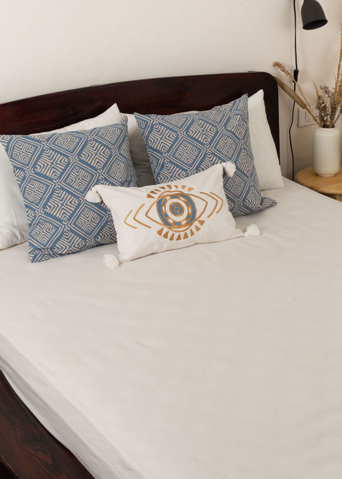 Solid Cotton Fitted Sheet - Warm White
