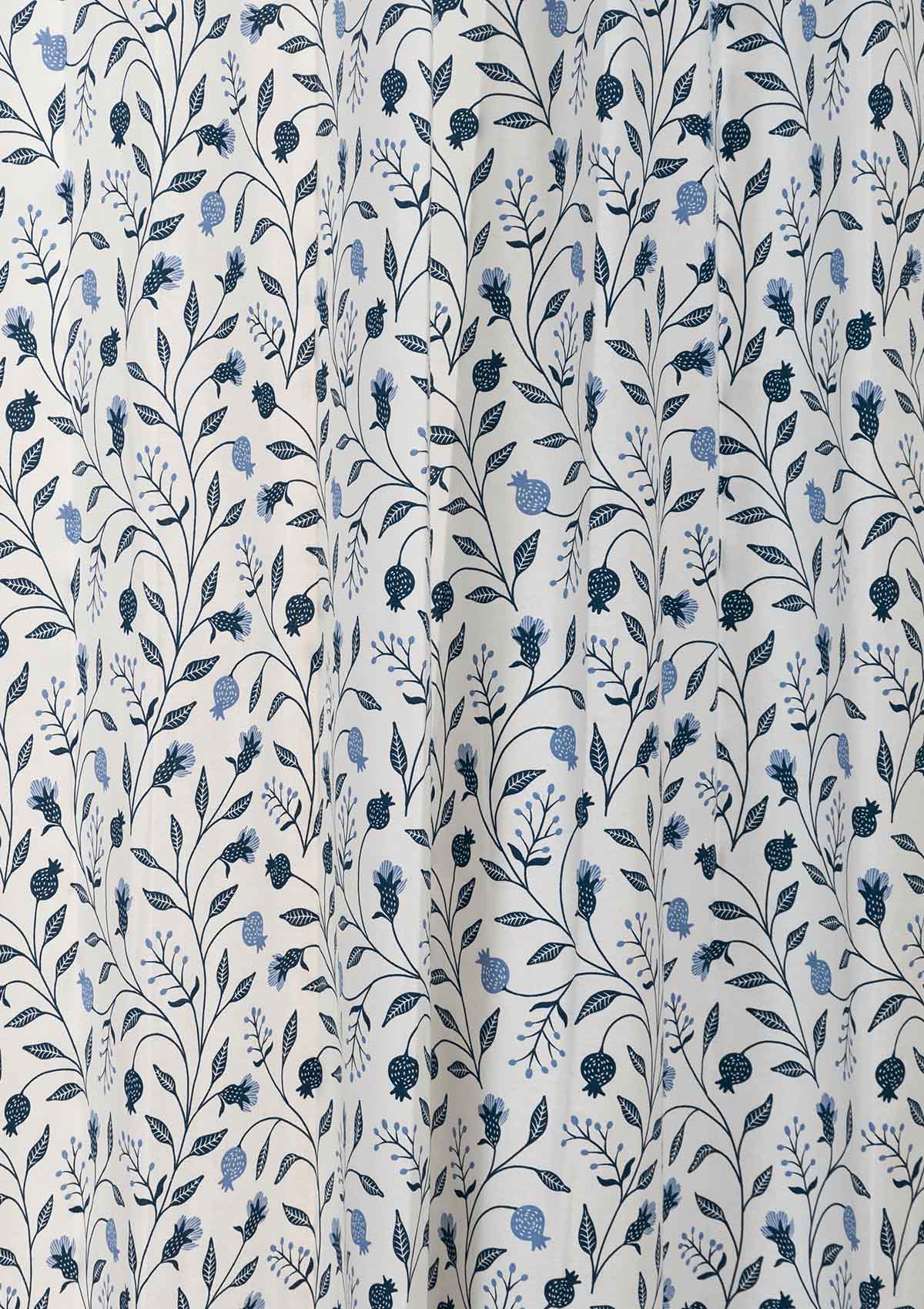 Blue Ruby Cotton Fabric - Powder Blue