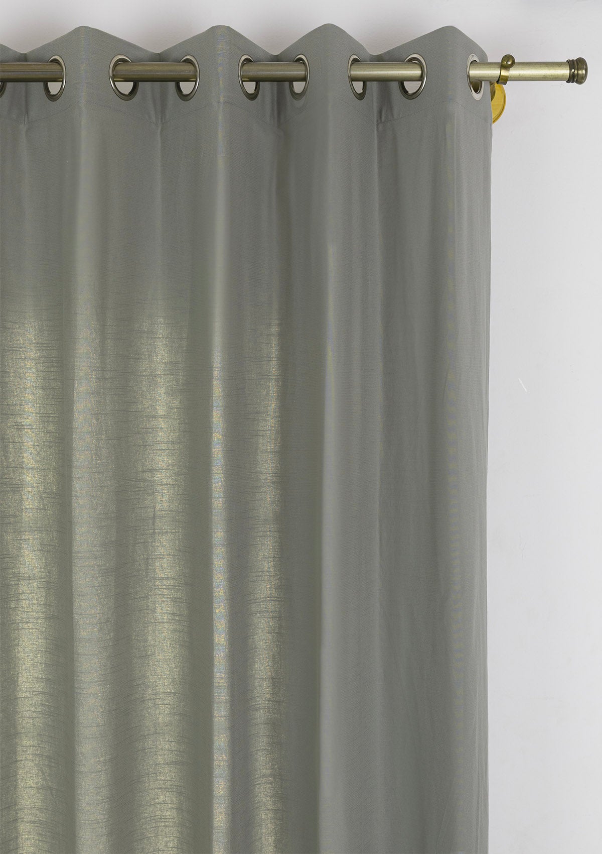 Basil Green Solid 100% Cotton Curtain For Bedroom| Room Darkening | Single Piece