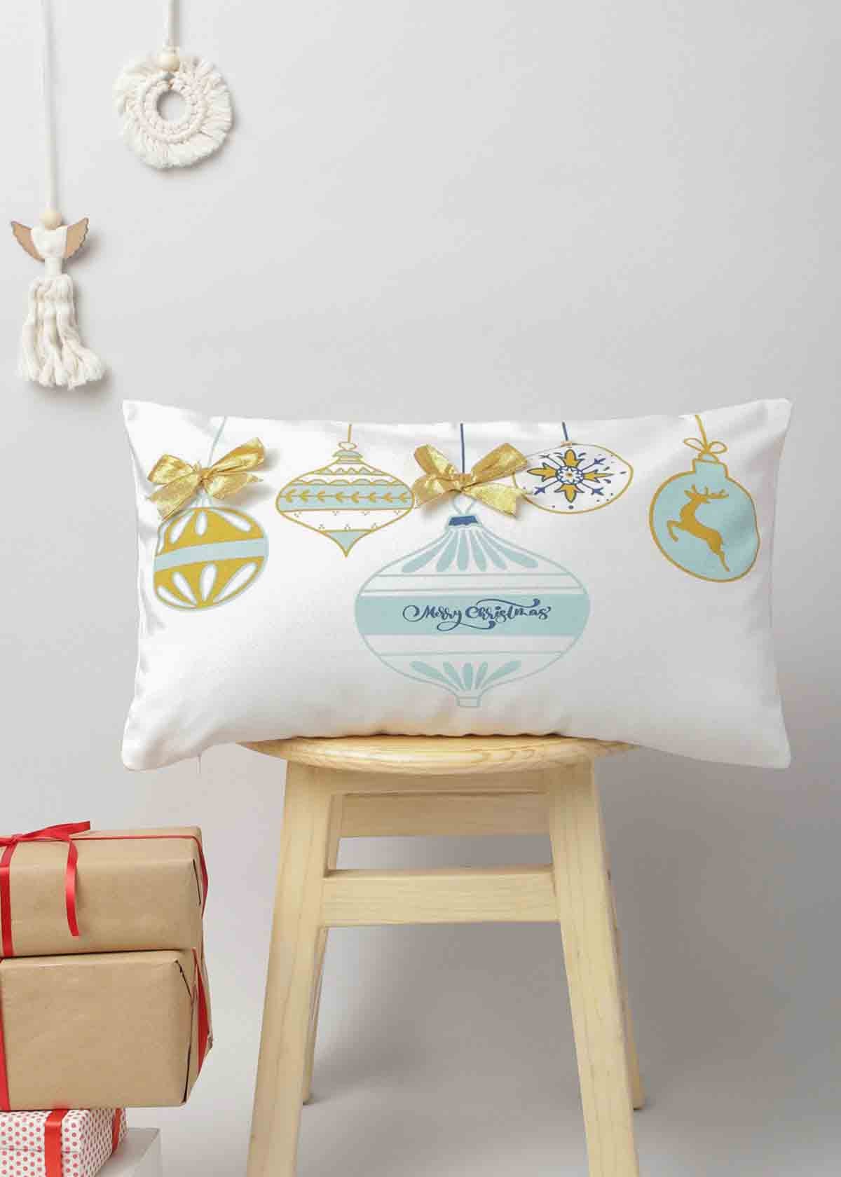 Christmas Baubles Cushion Cover