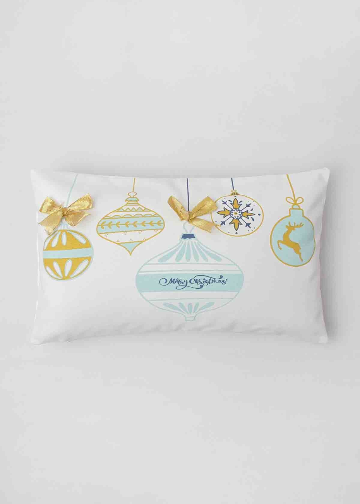 Christmas Baubles Cushion Cover