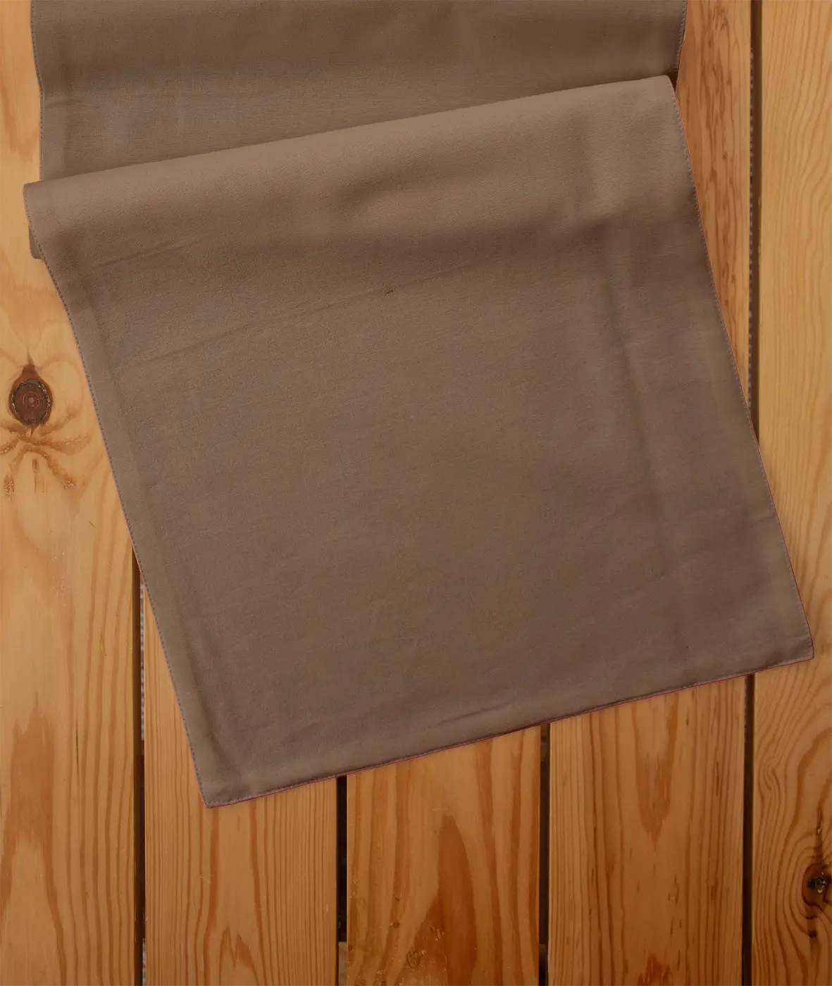 Solid 100% cotton customizable table Runner for dining - chocolate brown