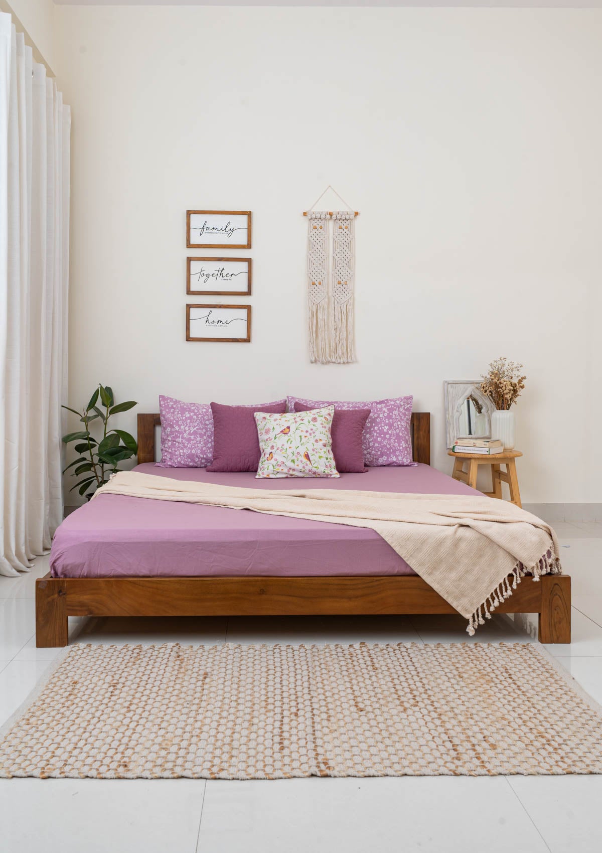 Solid Fitted Sheet - Dusty Lavender