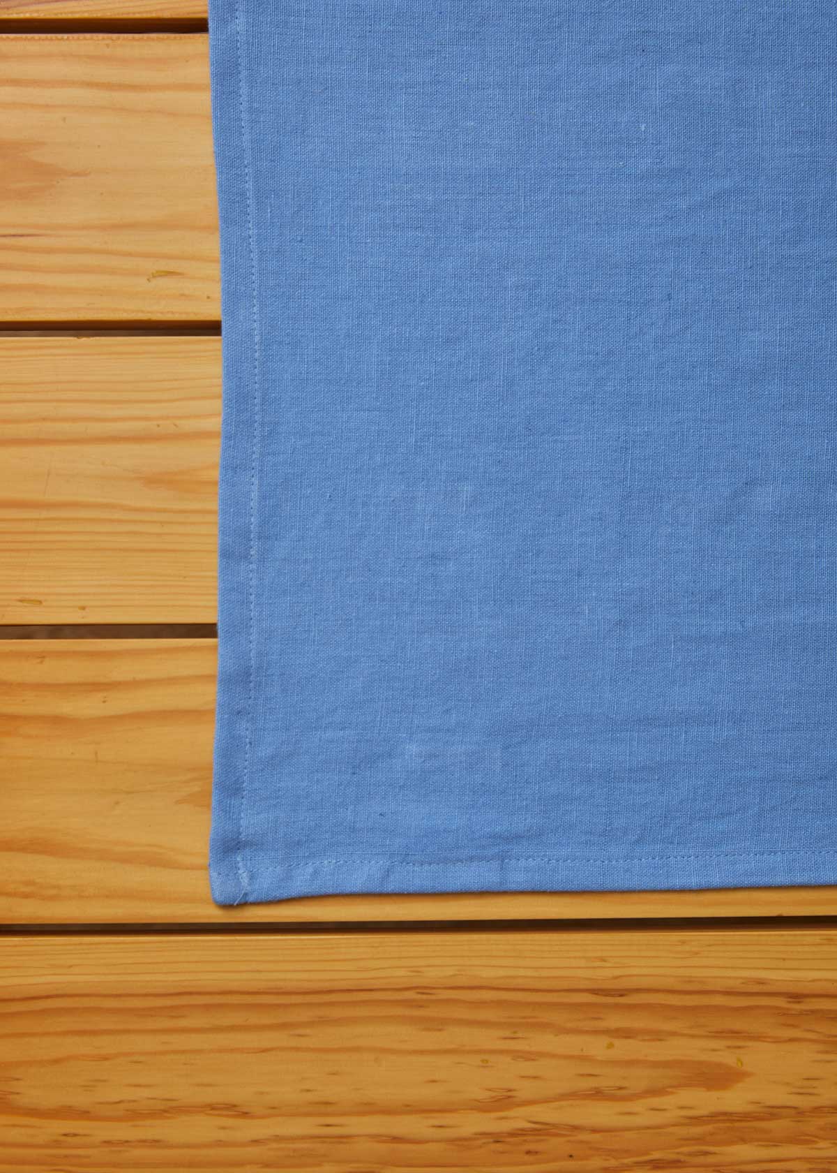 Dyed Linen Table Cloth - Powder Blue