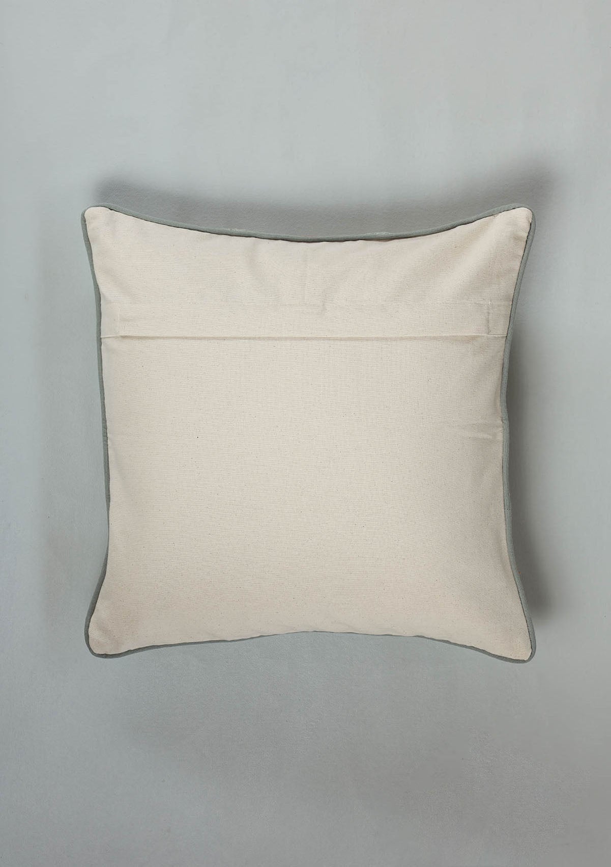 Flora Multicolor Embroidered 100% Cotton Cushion Cover For Sofa