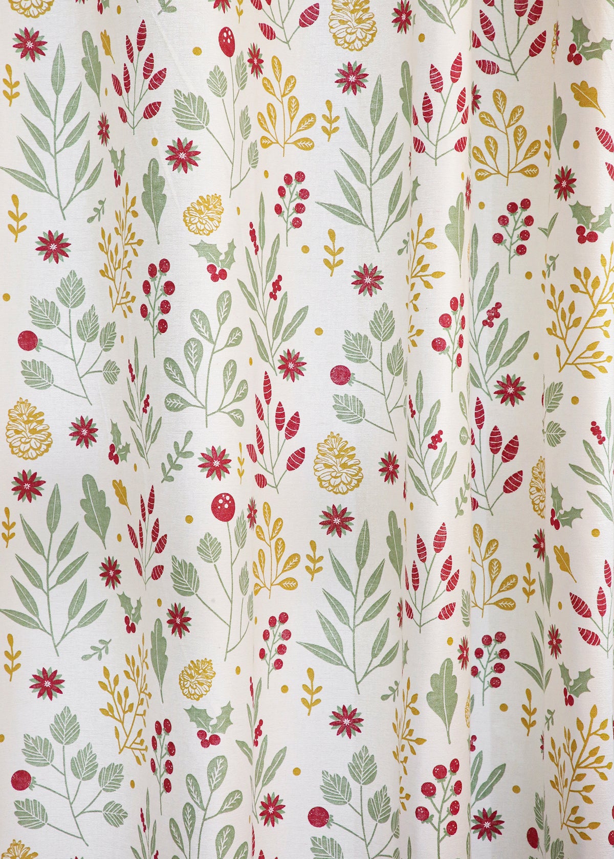 Foraged Berries printed cotton Fabric - Multicolor