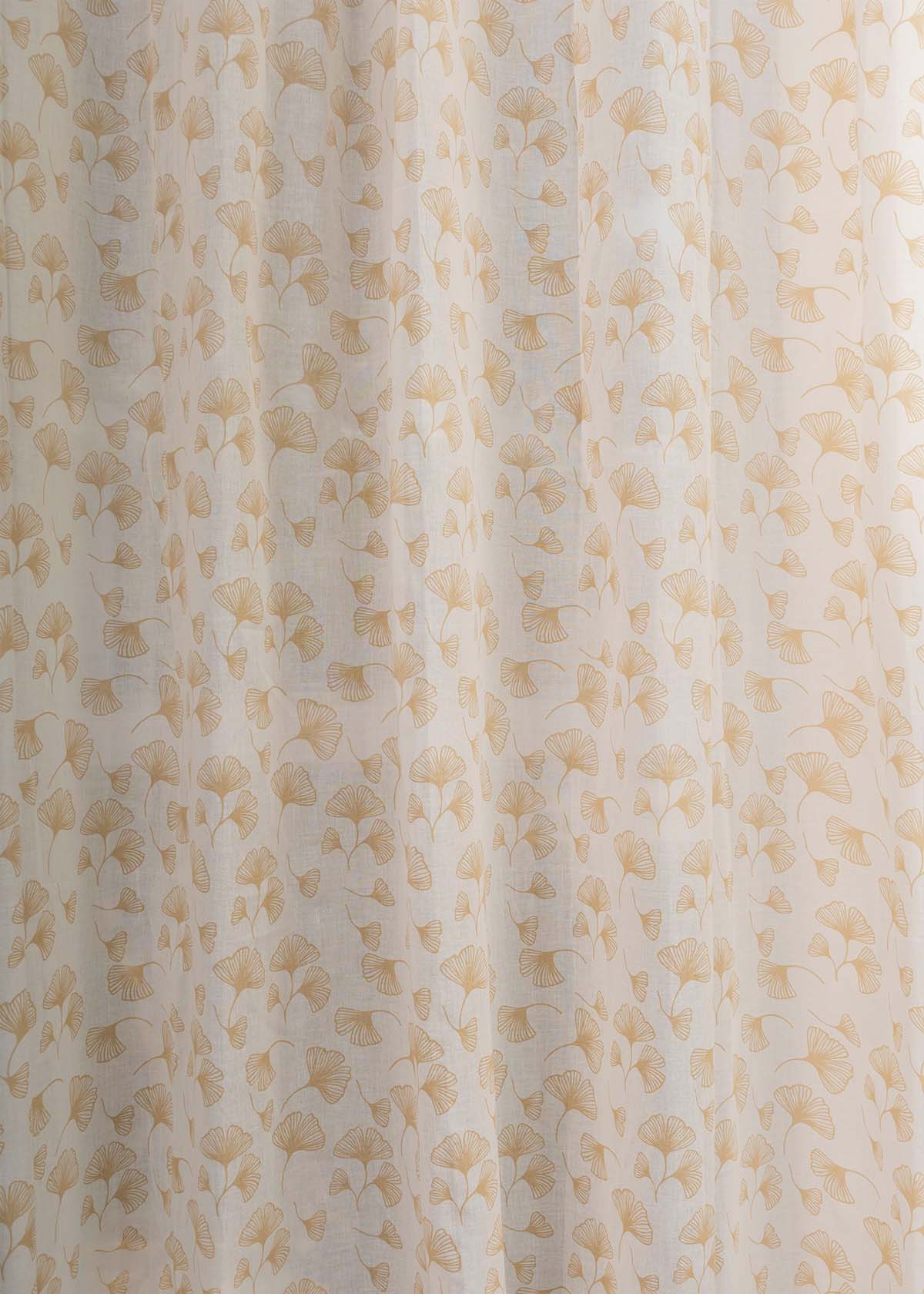 Gingko Printed Sheer Curtain - Multicolor