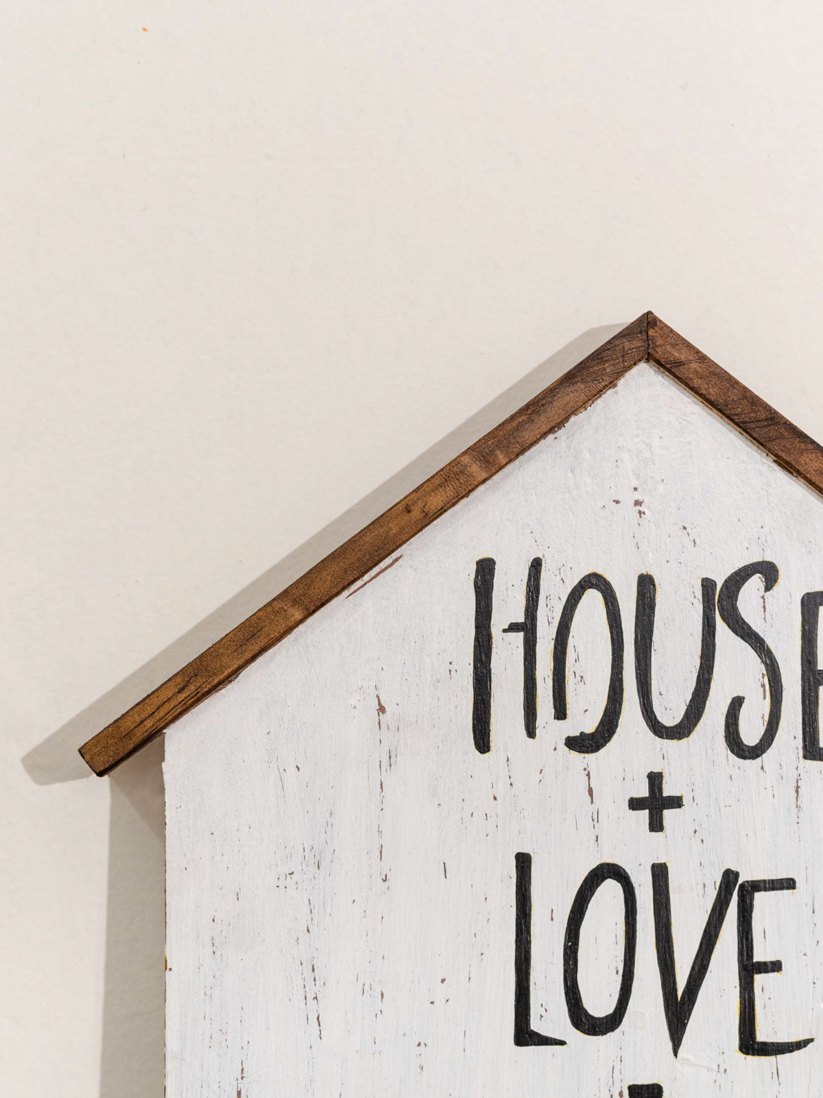 Hand Painted Wall Signage House + Love = Home