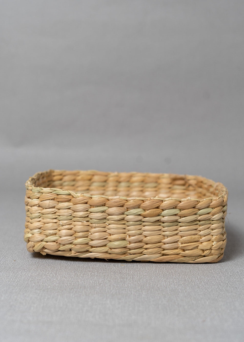 Woven Grass Square Basket - 10"