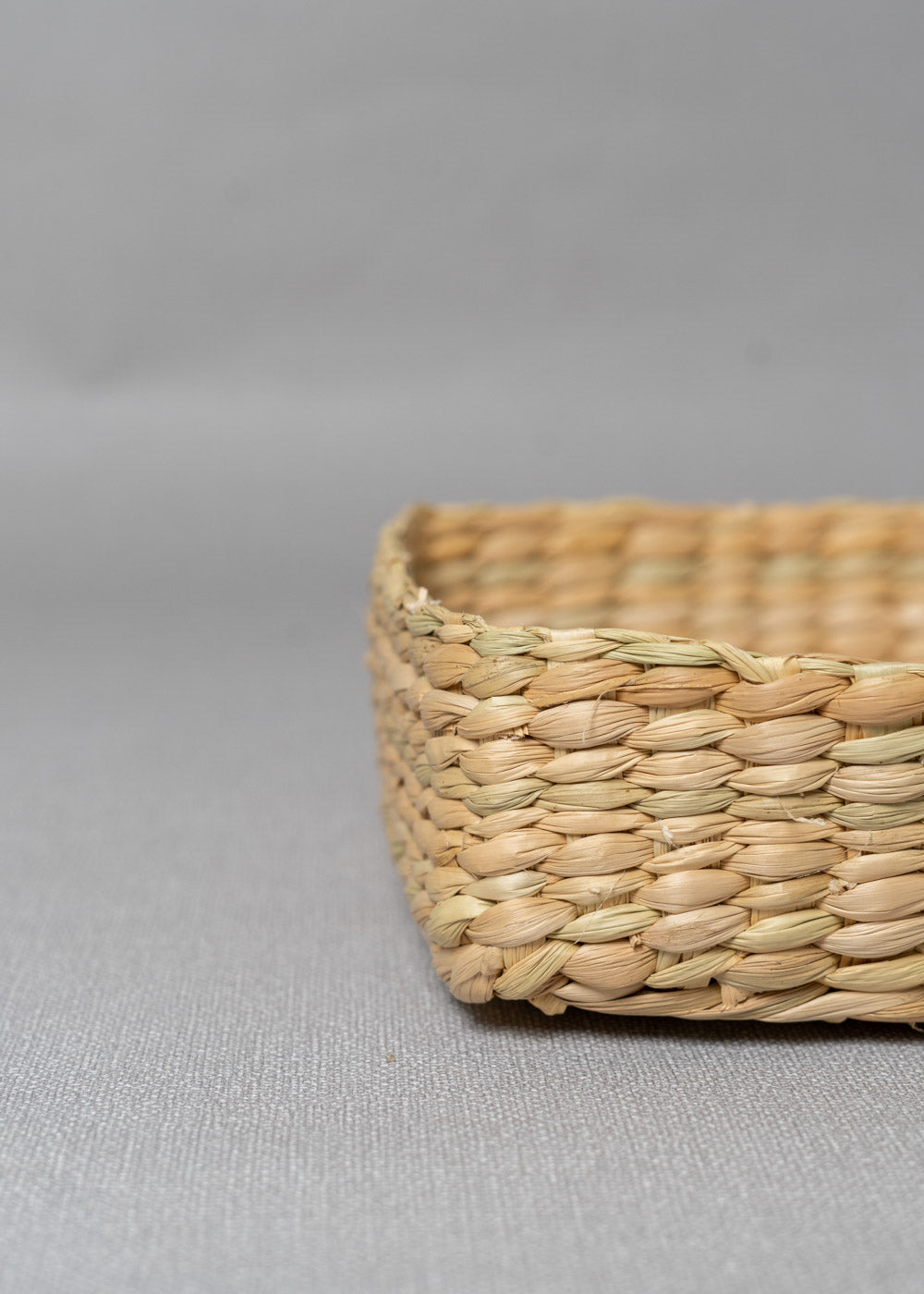 Woven Grass Square Basket - 10"