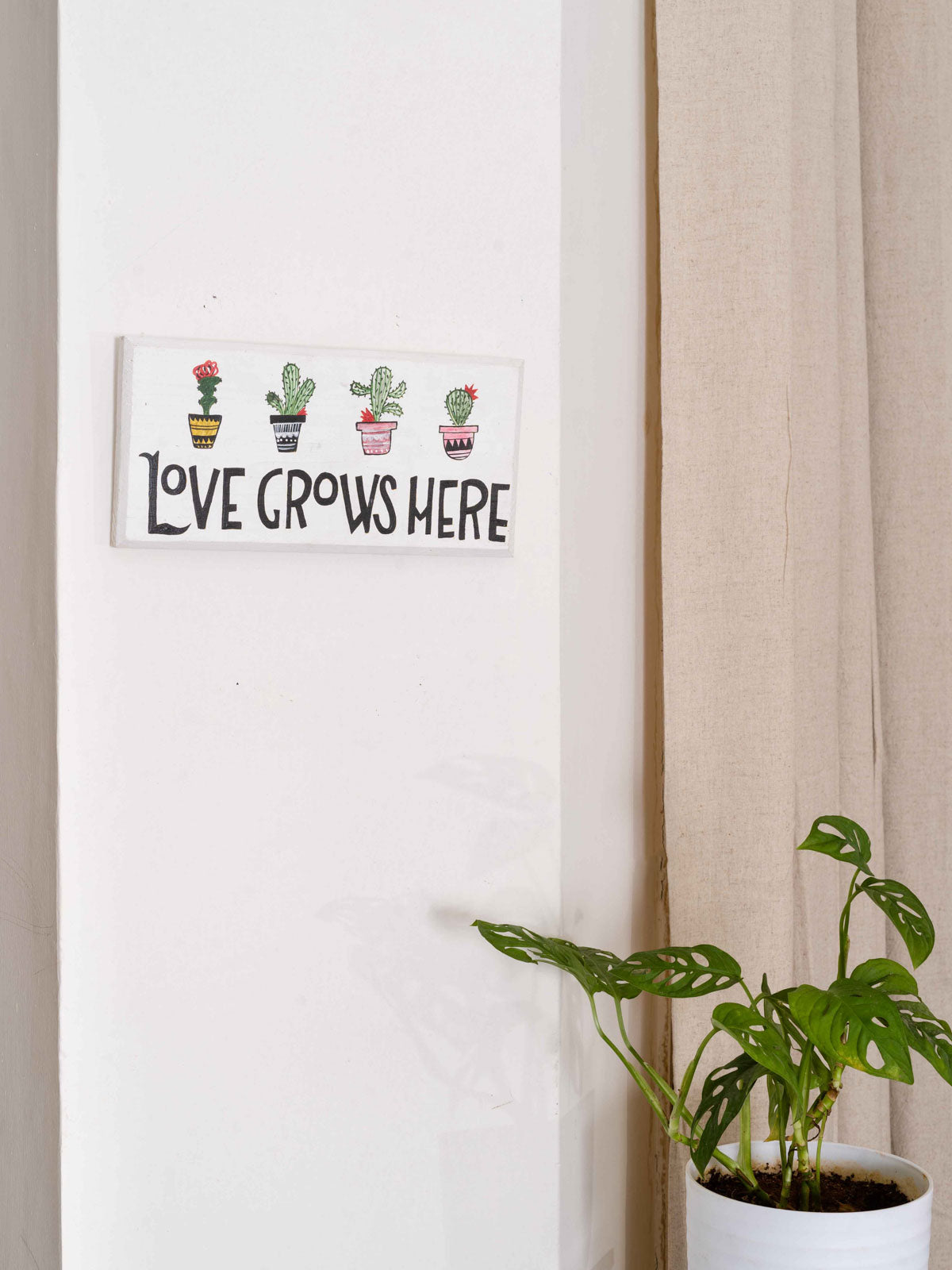 Hand Painted Signage - Love Grows Here