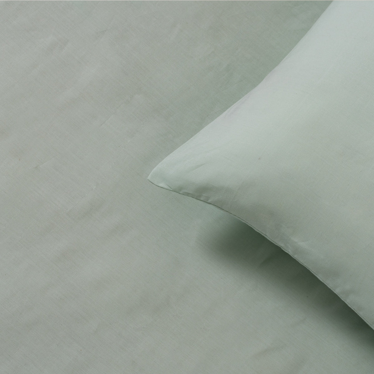 Solid Cotton Flat Sheet - Mint