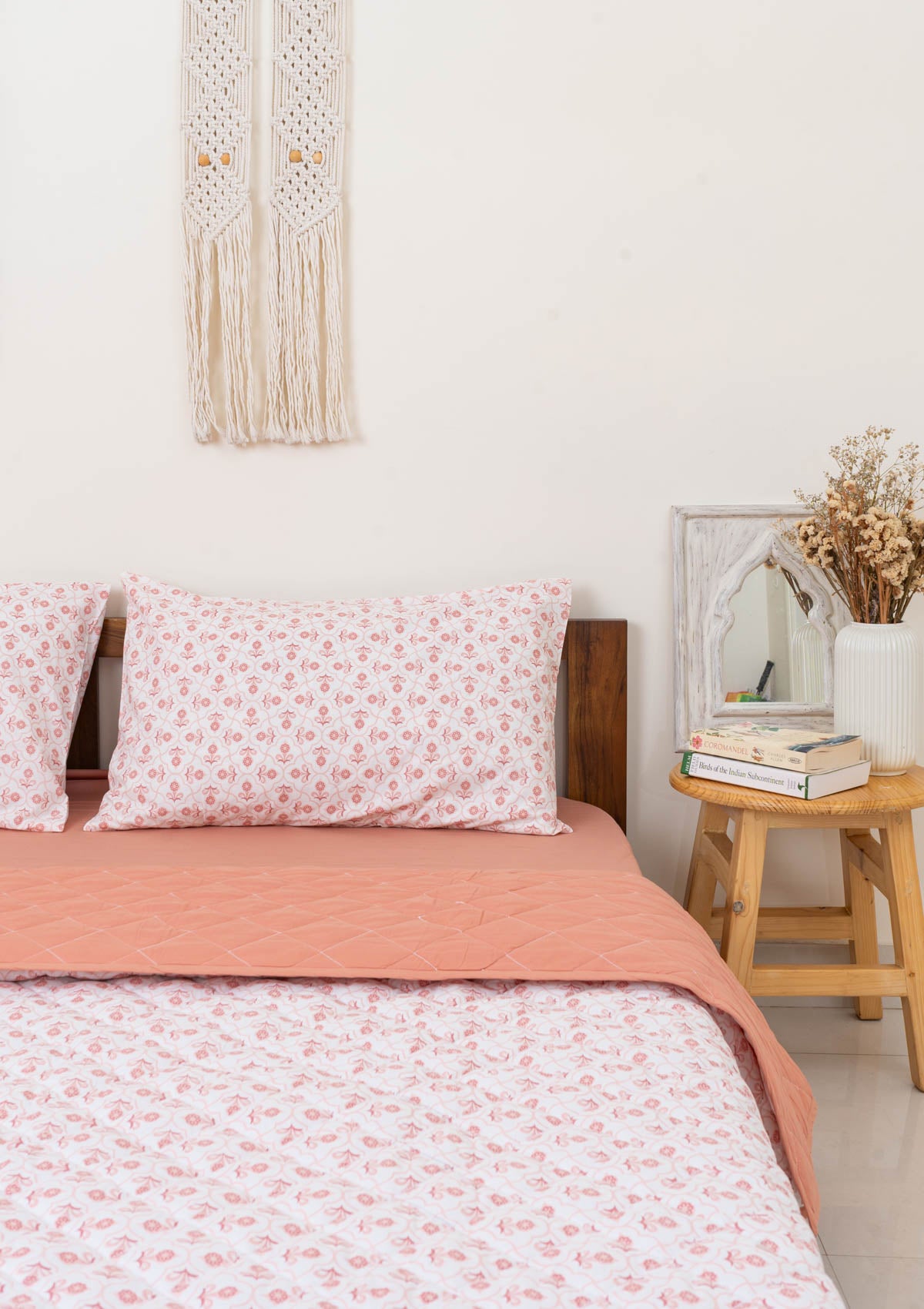 Moroccon Reversible Quilt - Blush