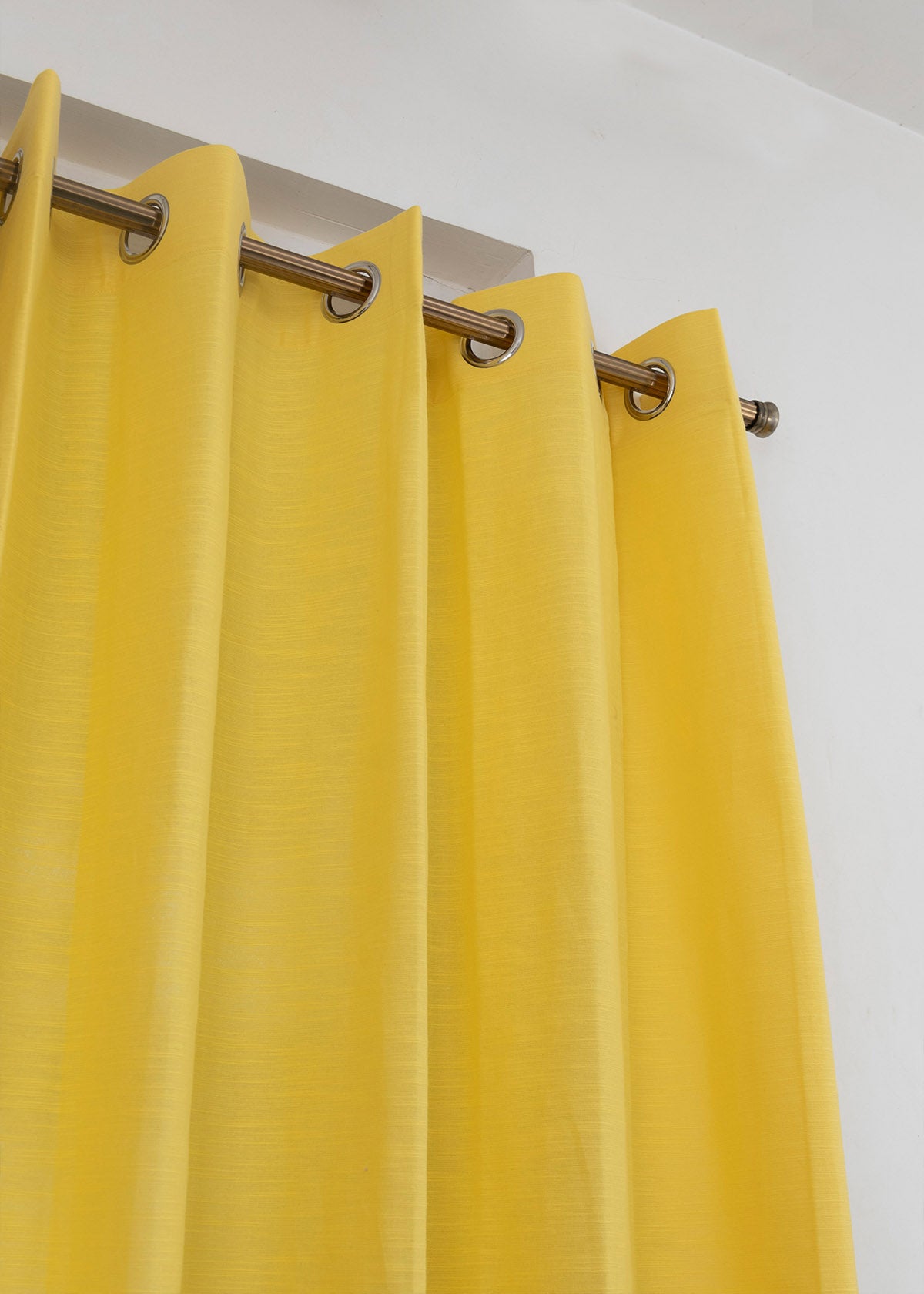 Solid Cotton Curtain - Primrose Yellow