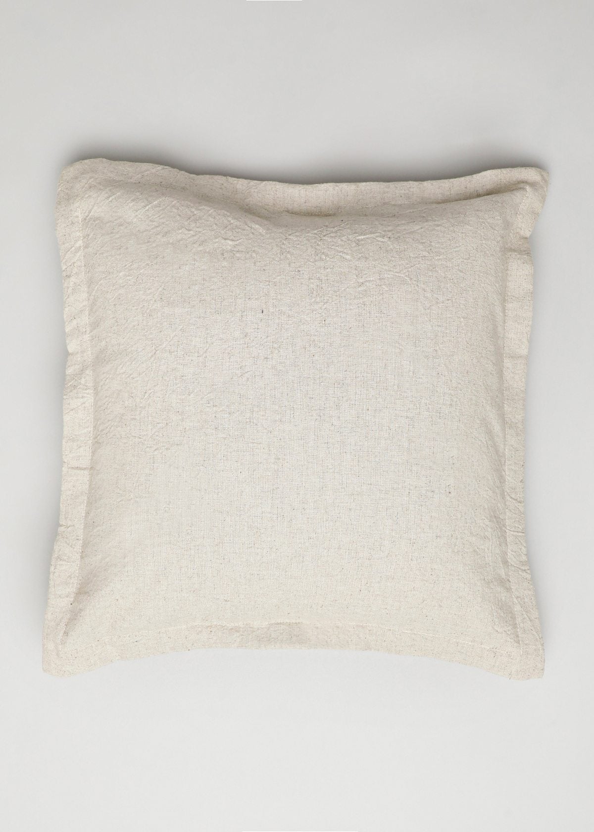 Solid Beige Linen plain cushion cover for sofa