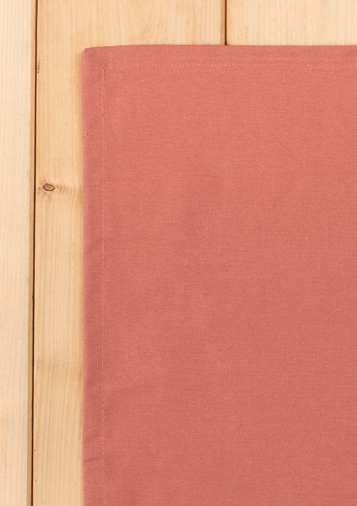 Solid Rust Spill safe water-resistant coated cotton table cloth