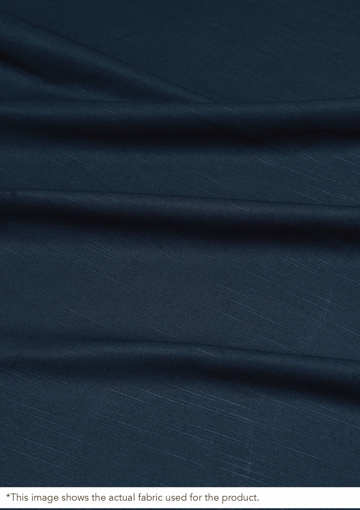Indigo blue solid 100% Cotton Plain Customizable blind for livingroom & Bedrooms-Room Darkening