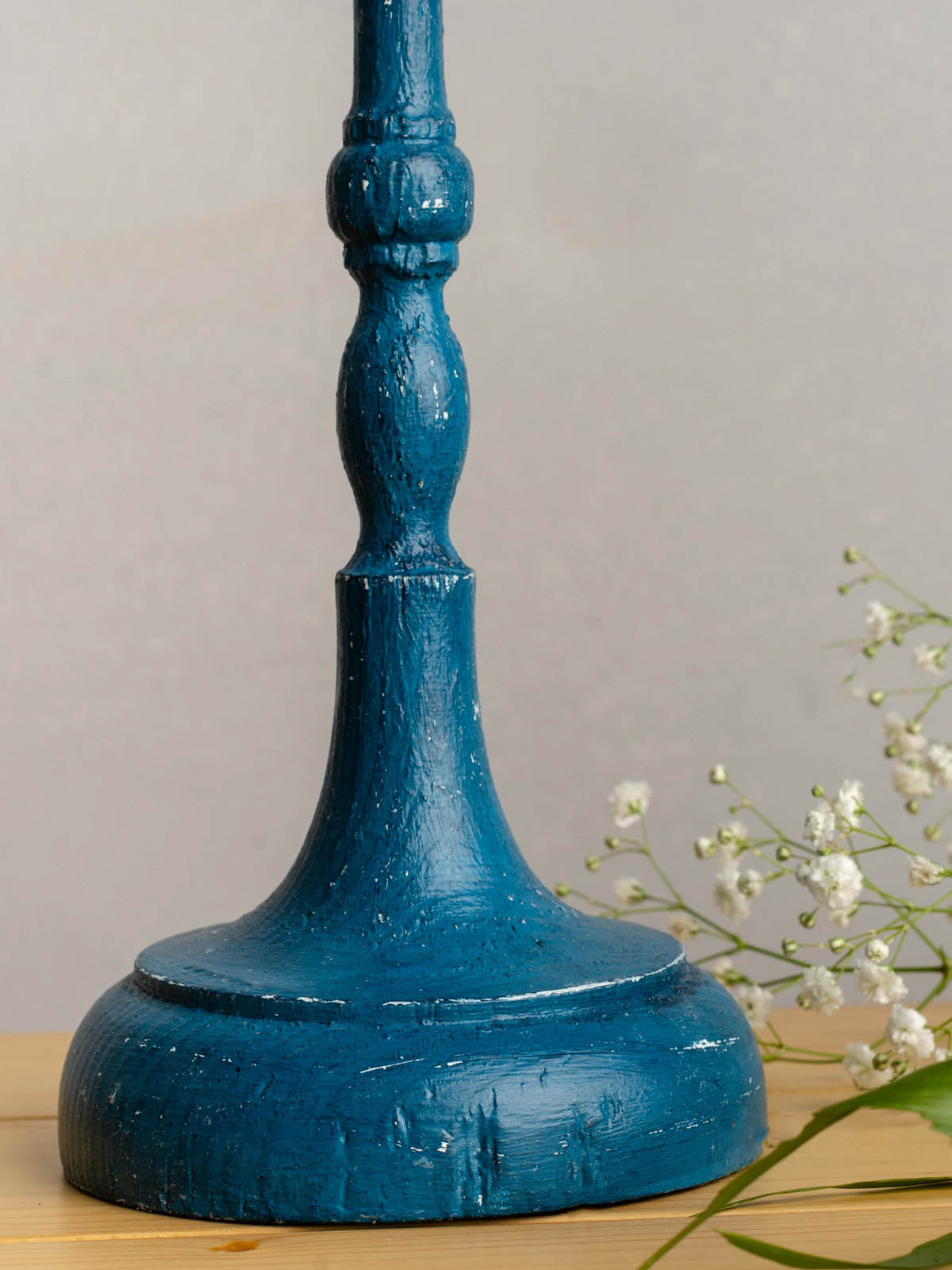 Scones Taper Candle Stand - Indigo