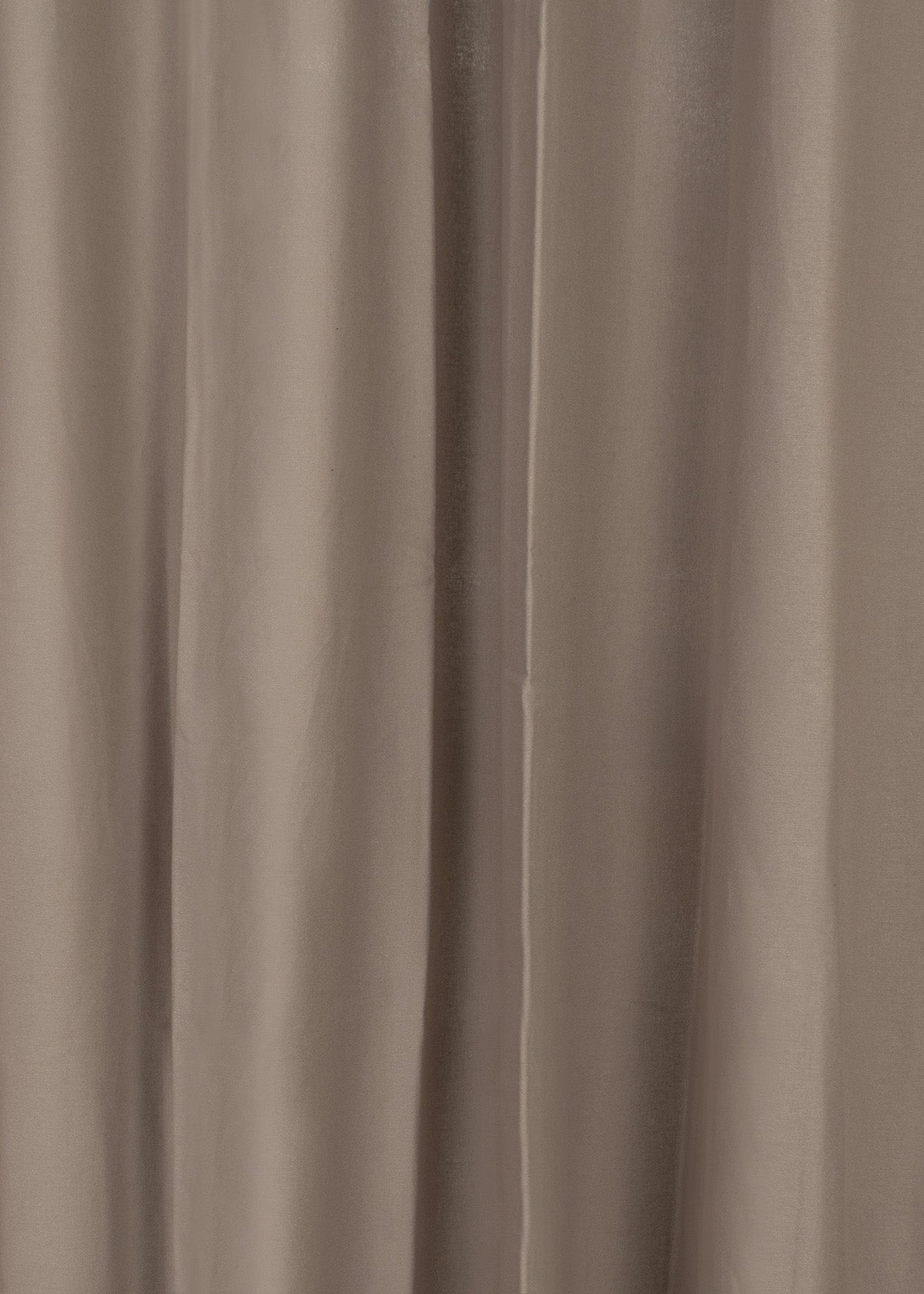 Solid Cotton Curtain - Walnut Grey