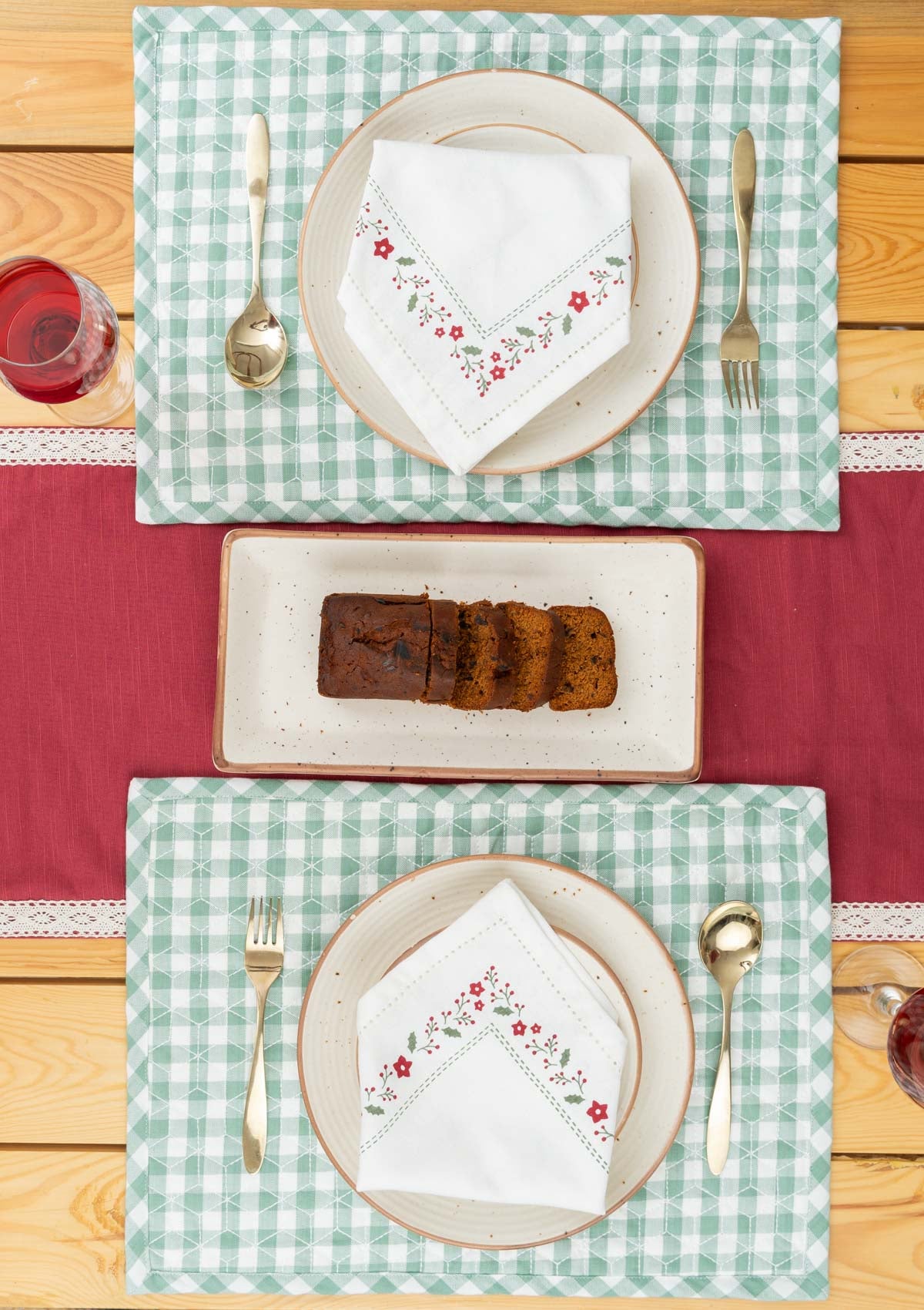 Wine Red Dining Set - Red
