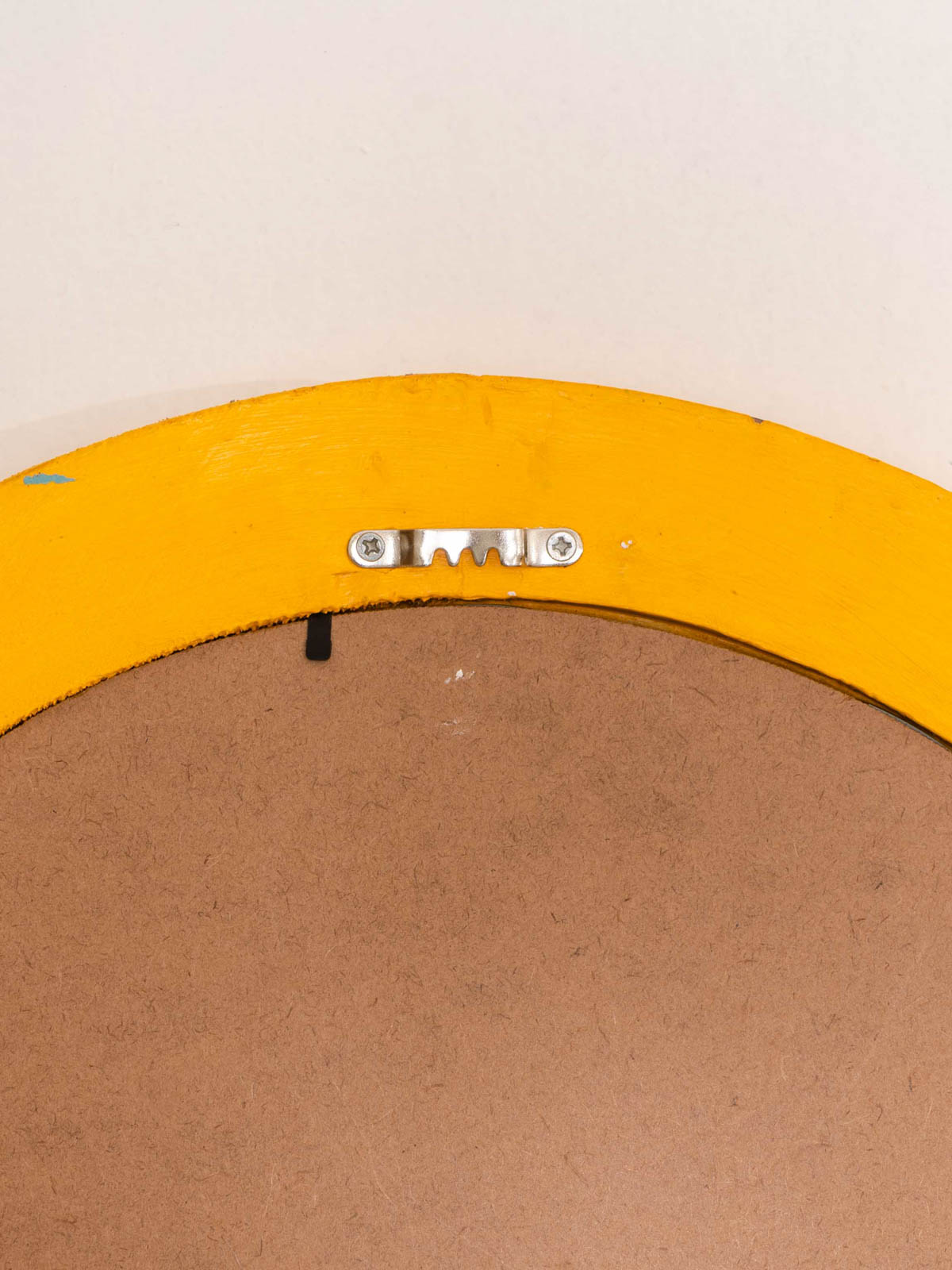 Arched Vintage Mirror - Yellow