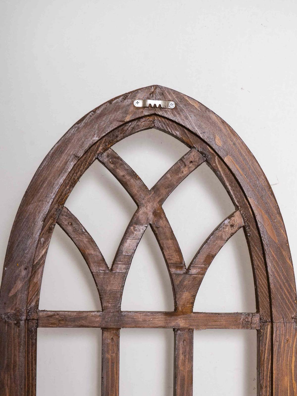 Arched Vintage Triangle Basket Frame Small - Wood