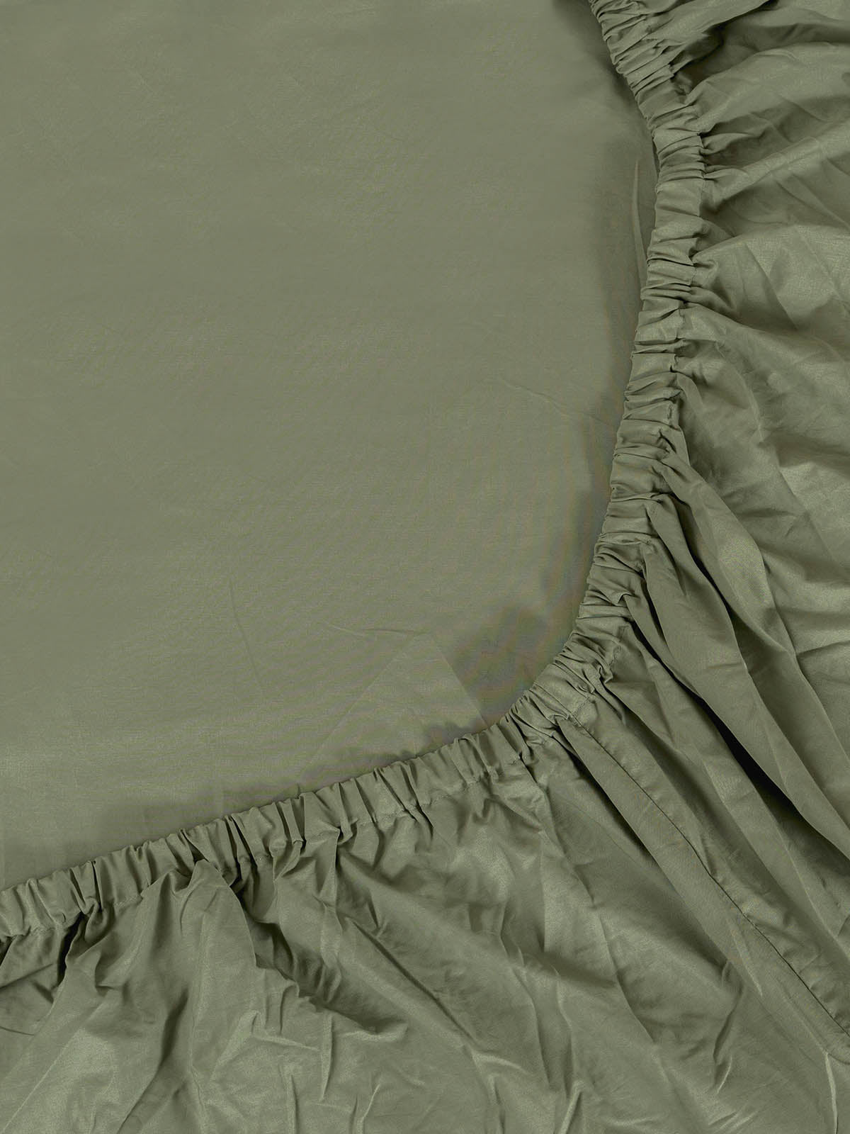 Solid Cotton Fitted Sheet - Basil Green