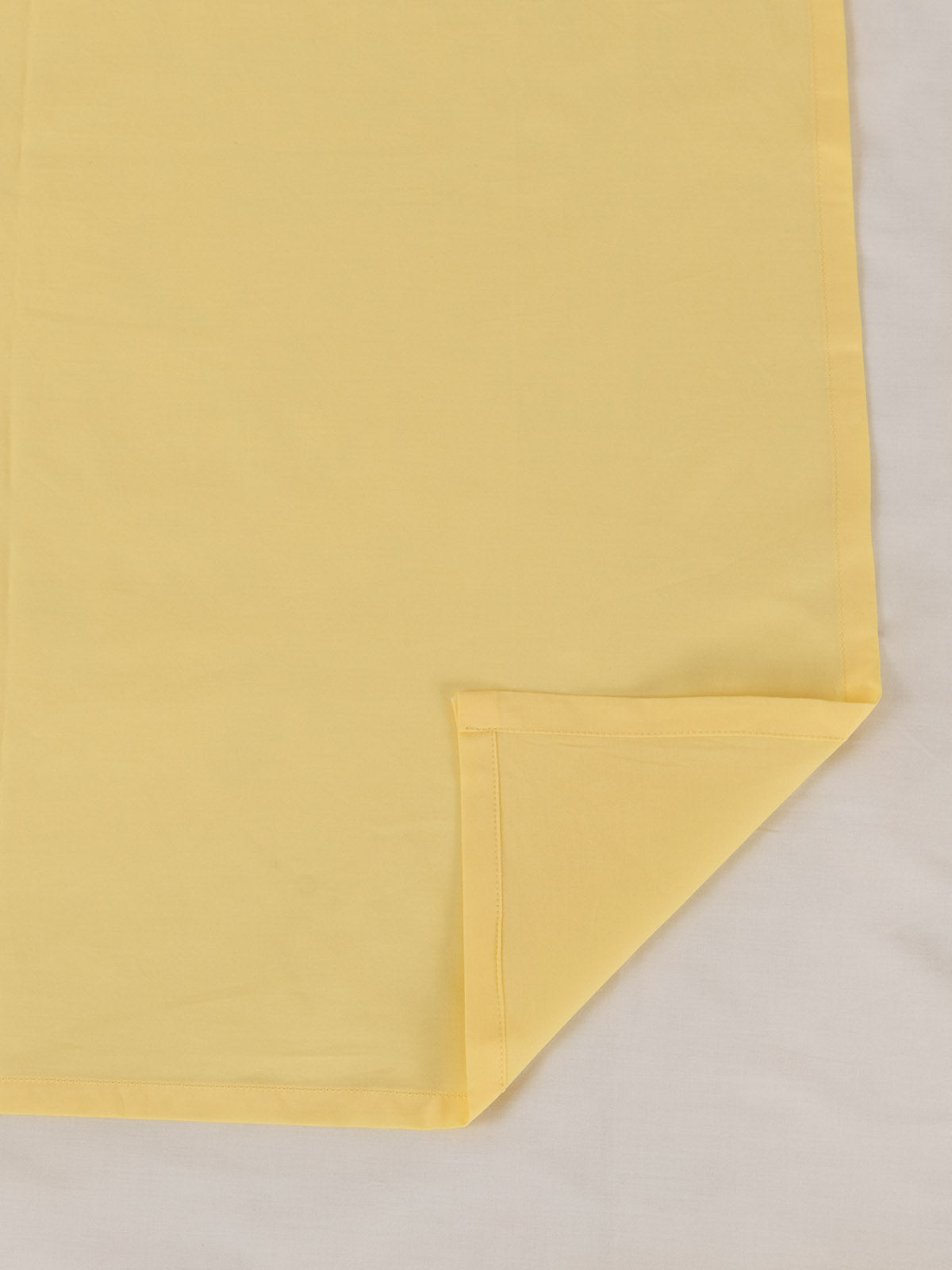 Solid Cotton Flat Sheet - Buttercream