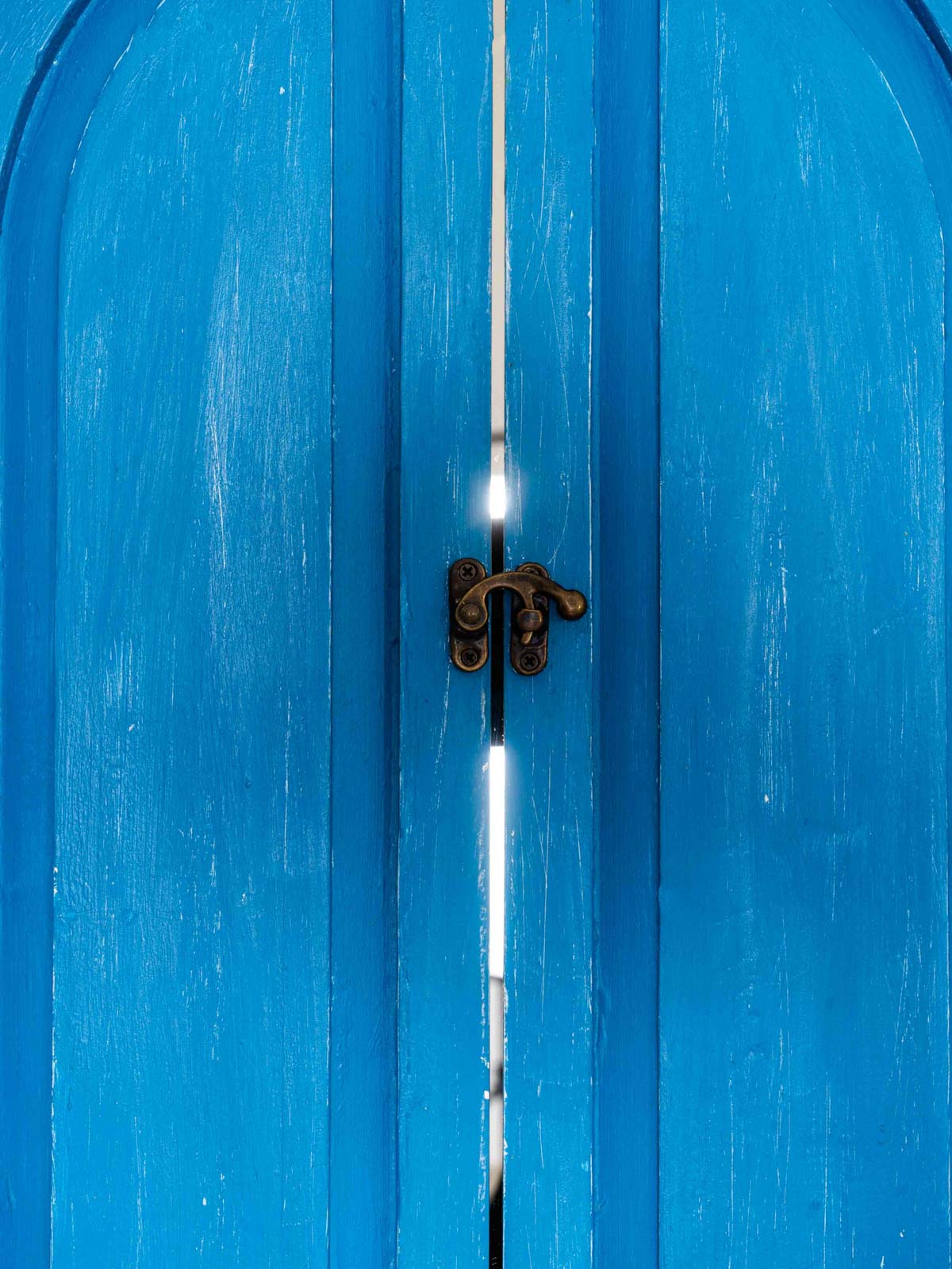 Classic Arched Window Mirror - Royal Blue