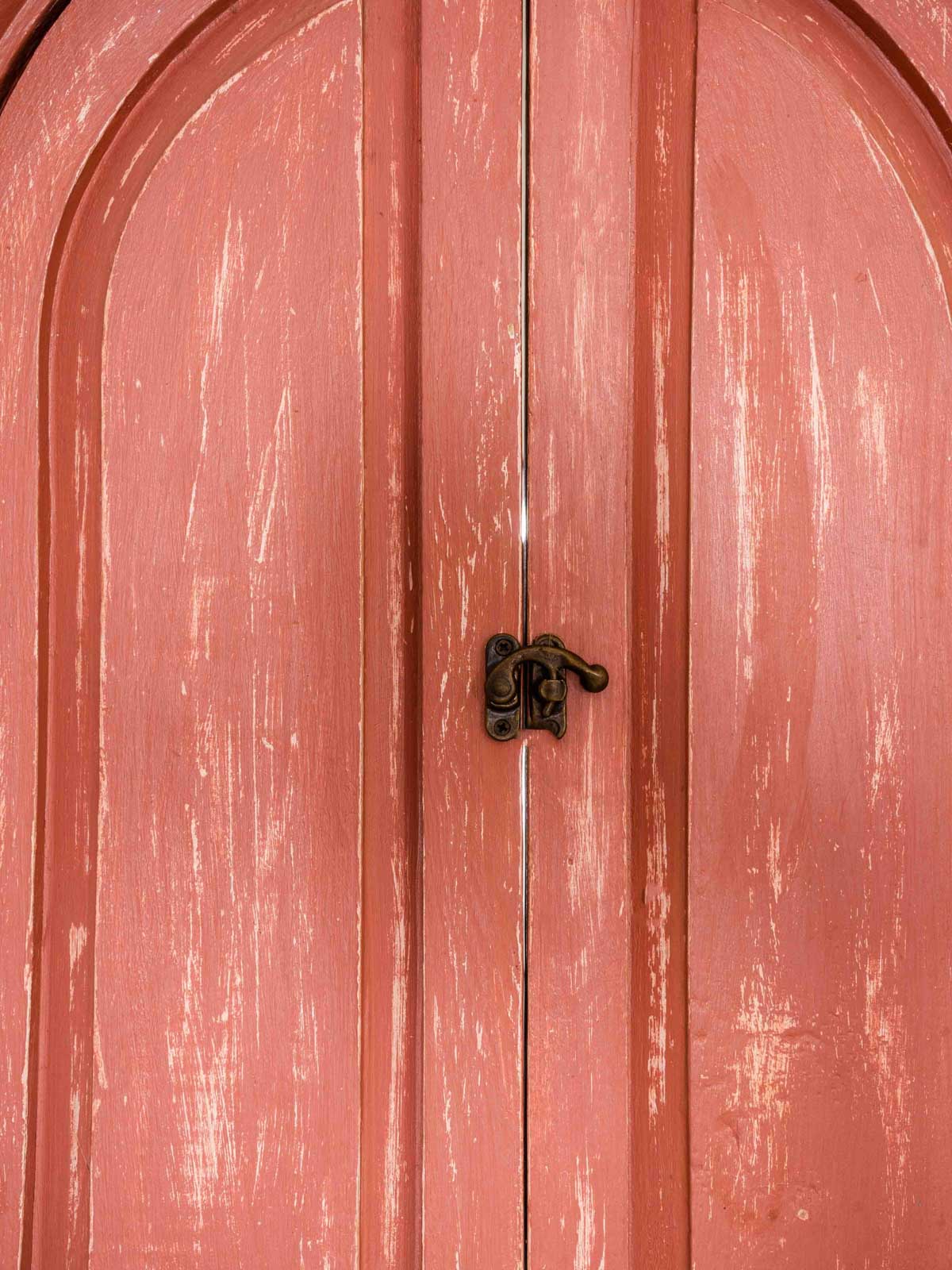Classic Arched Window Mirror - Rust