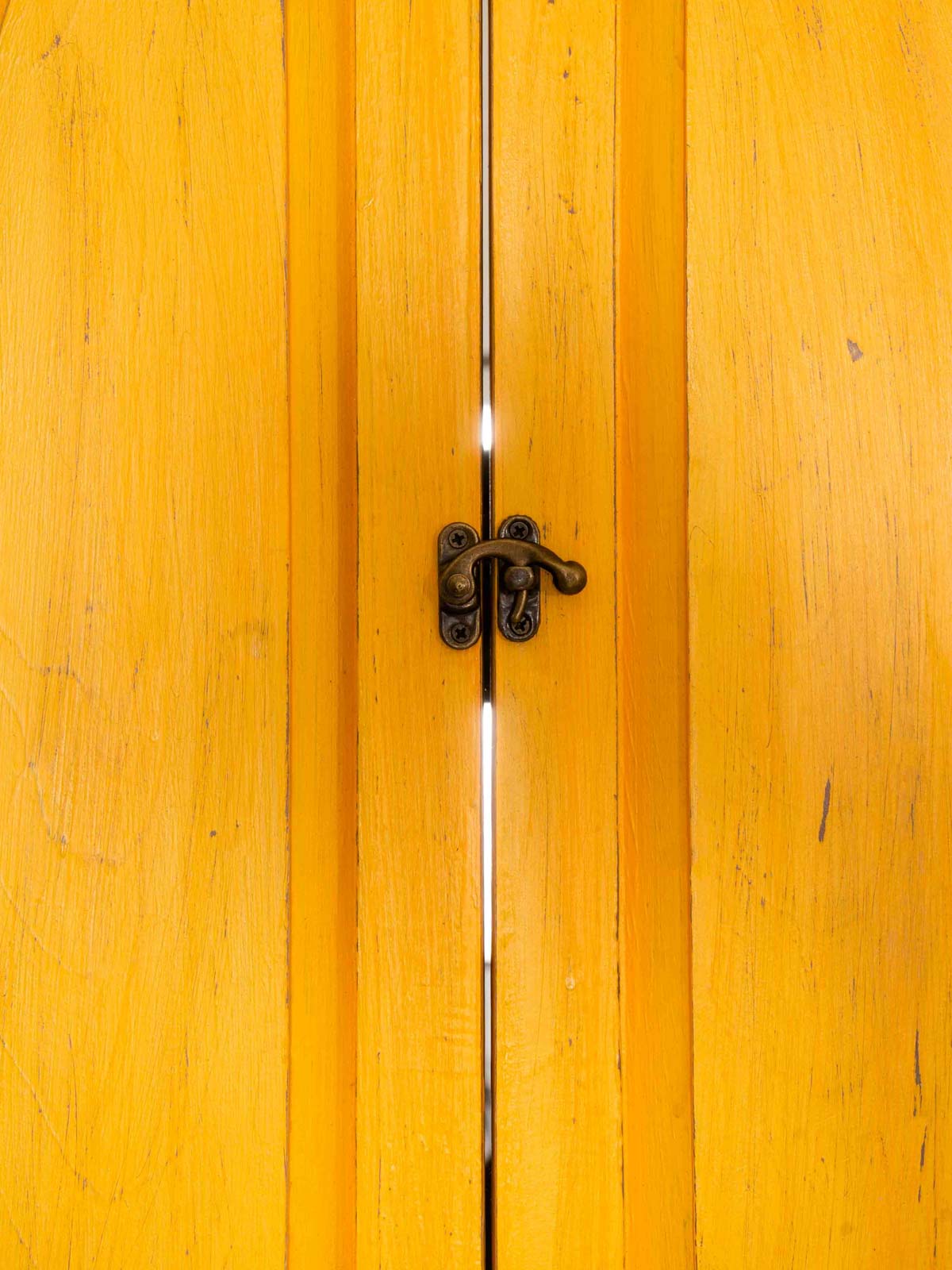 Classic Arched Window Mirror - Yellow