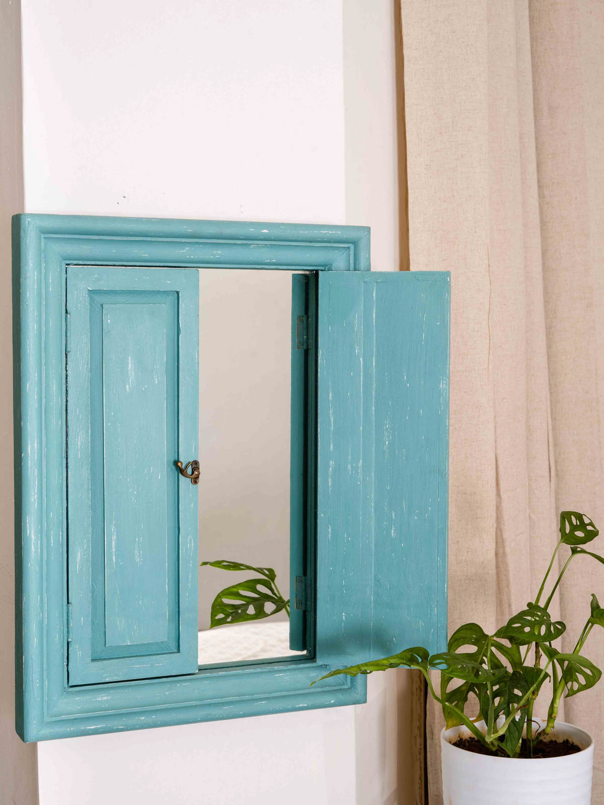 Classic Rectangle Window Mirror - Nile Blue