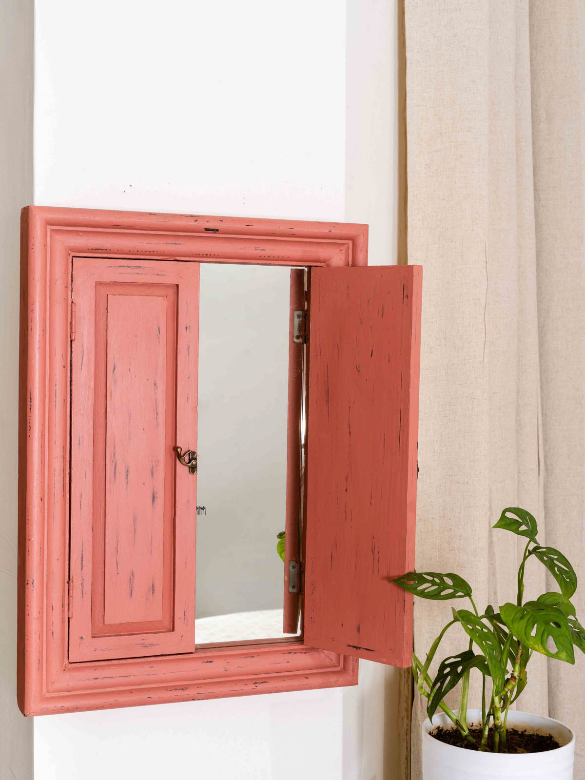 Classic Rectangle Window Mirror - Terracotta