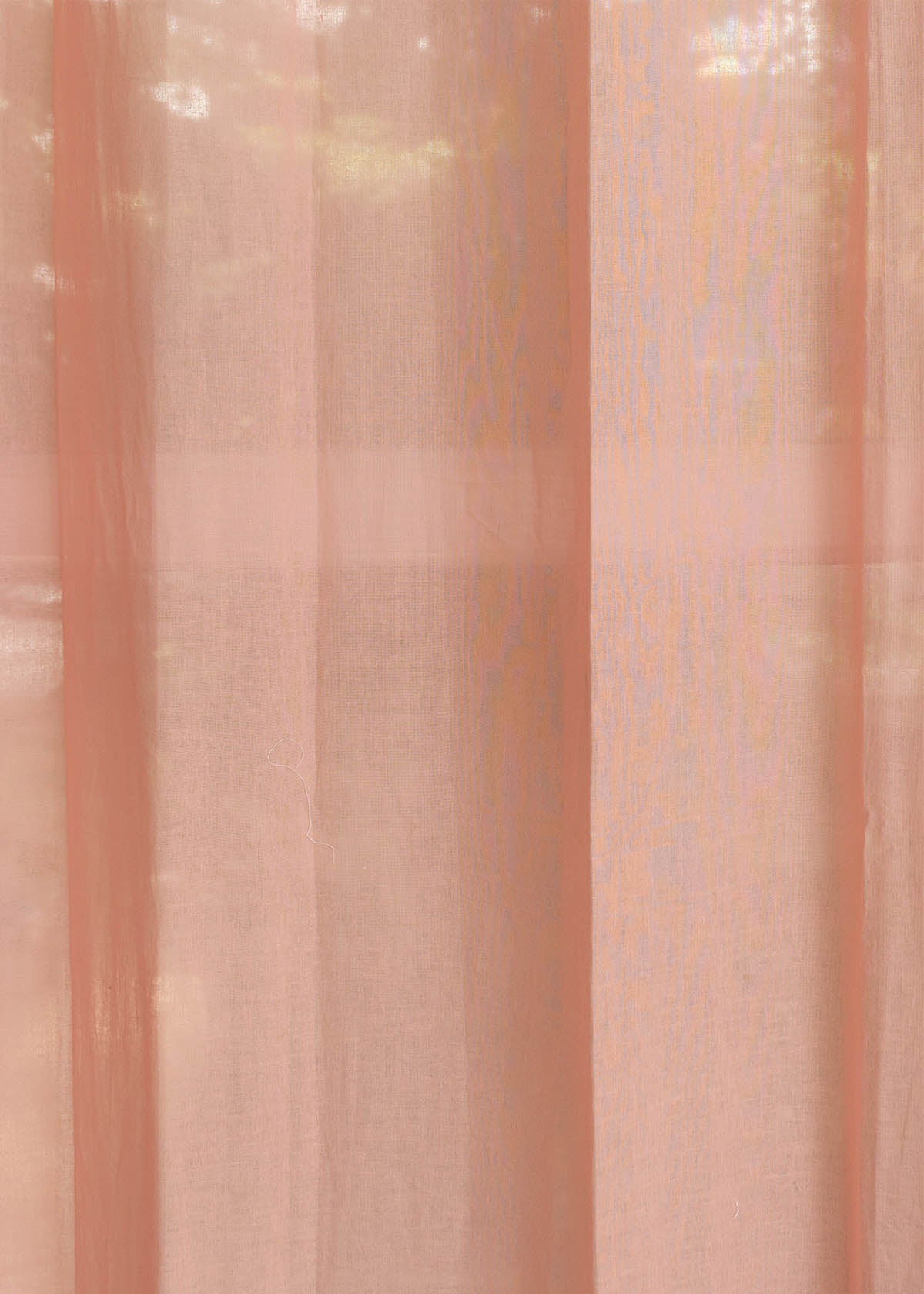 Clay Solid Sheer Curtain - Rust
