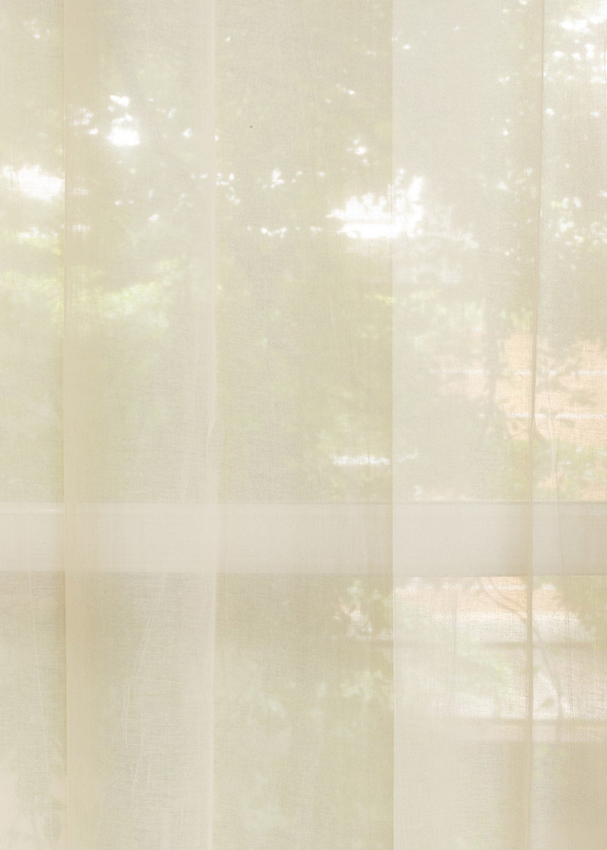 Solid Sheer Curtain - Cream