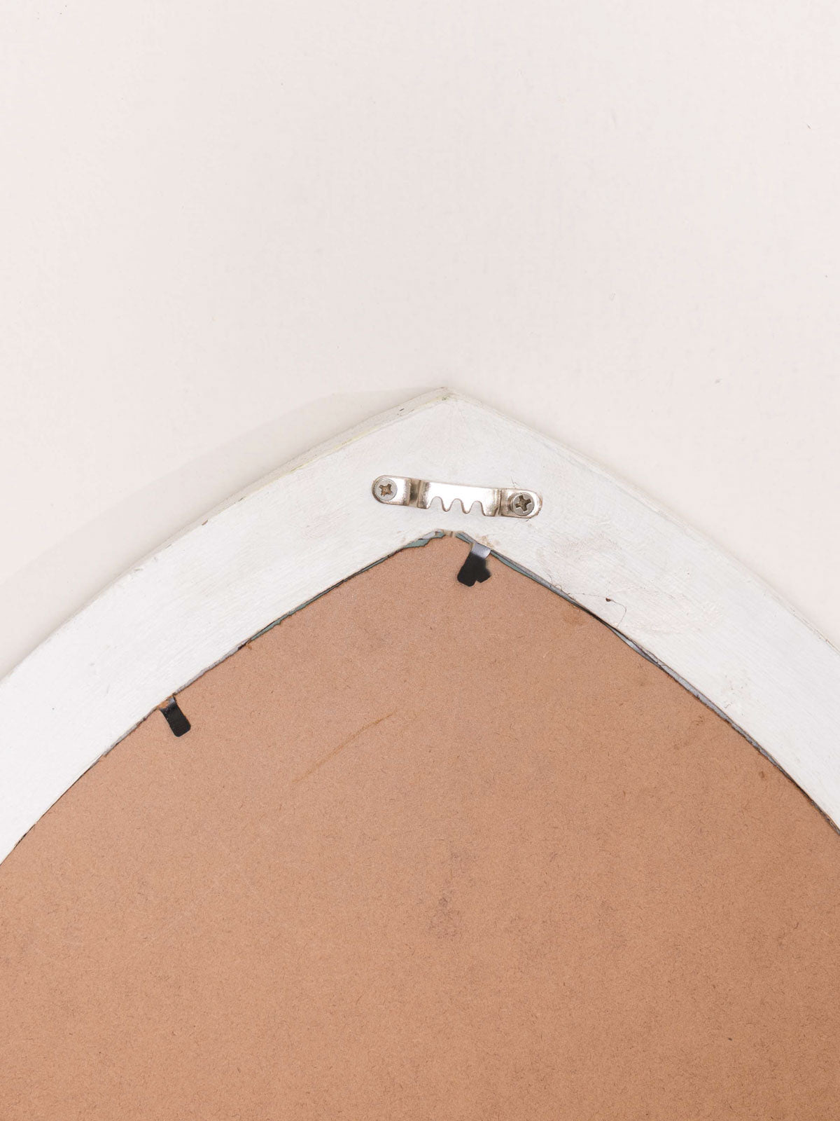 Designer Triangle Mirror - White