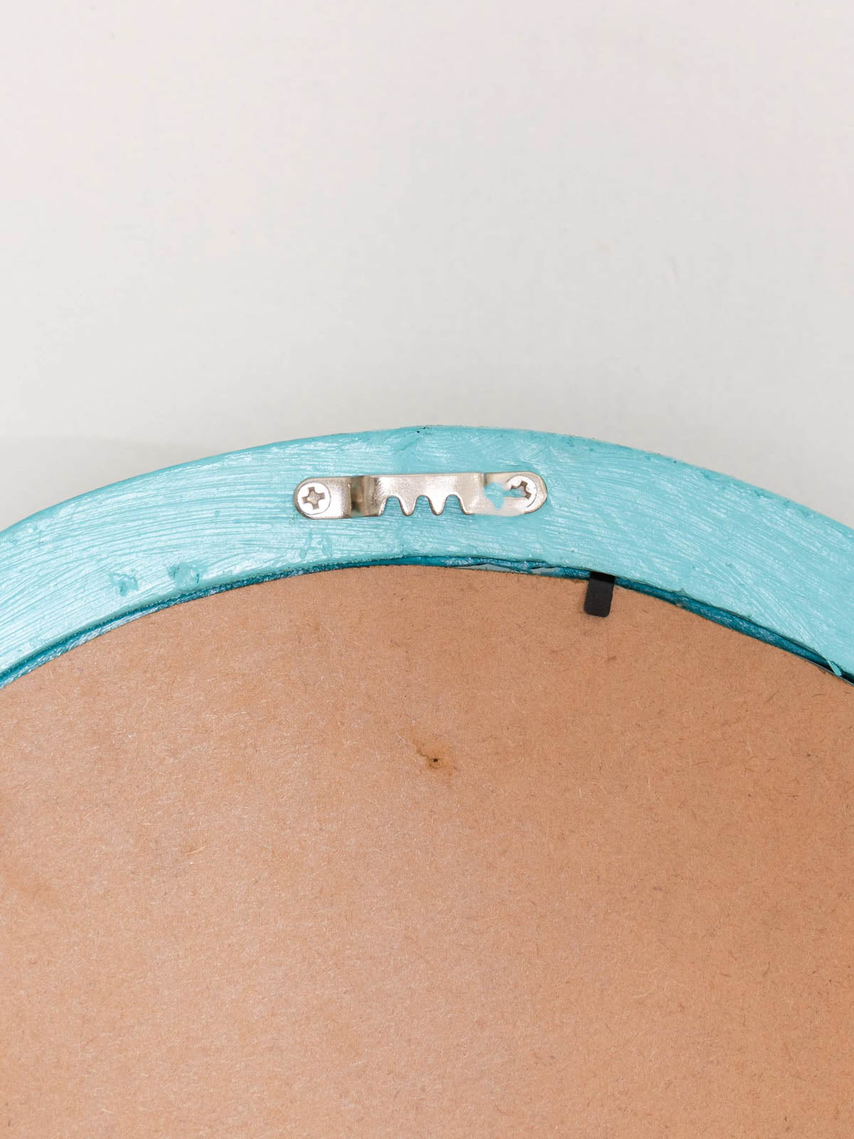 Distressed Arch Window Mirror - Teal