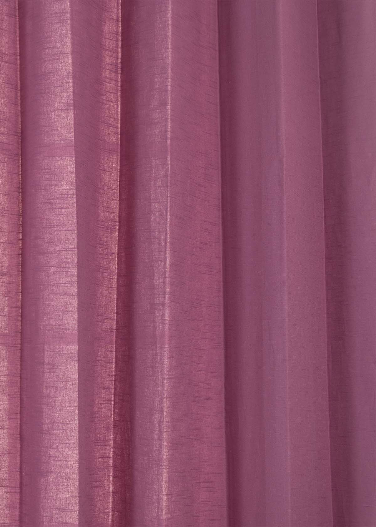 Solid Cotton Curtain - Plum