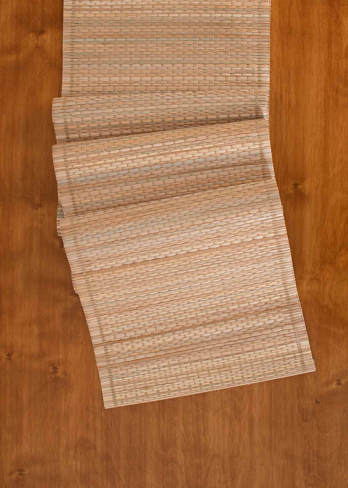 Woven River Grass Table Runner - Natural Beige