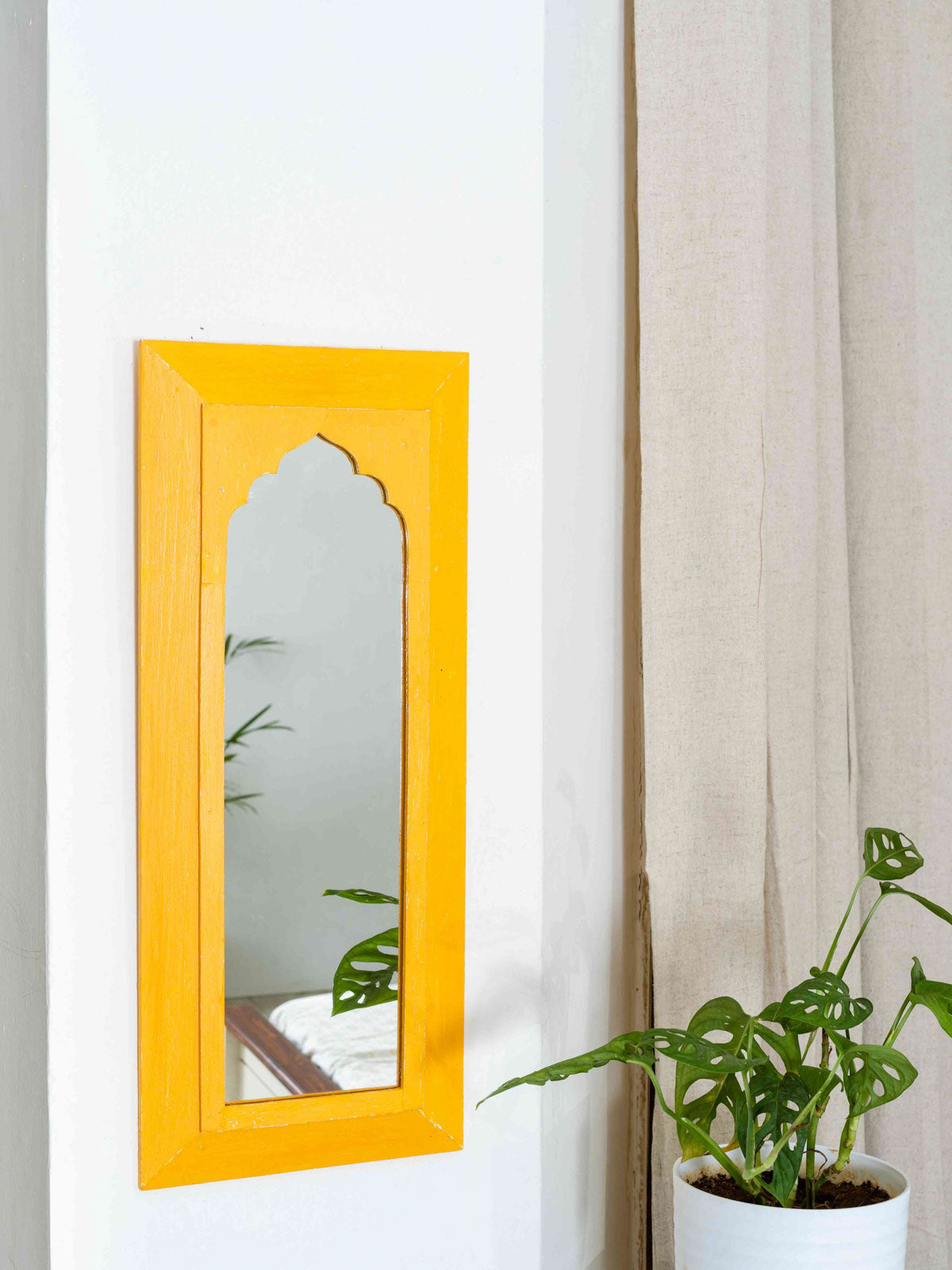 Mughal Mirror Large - Yellow