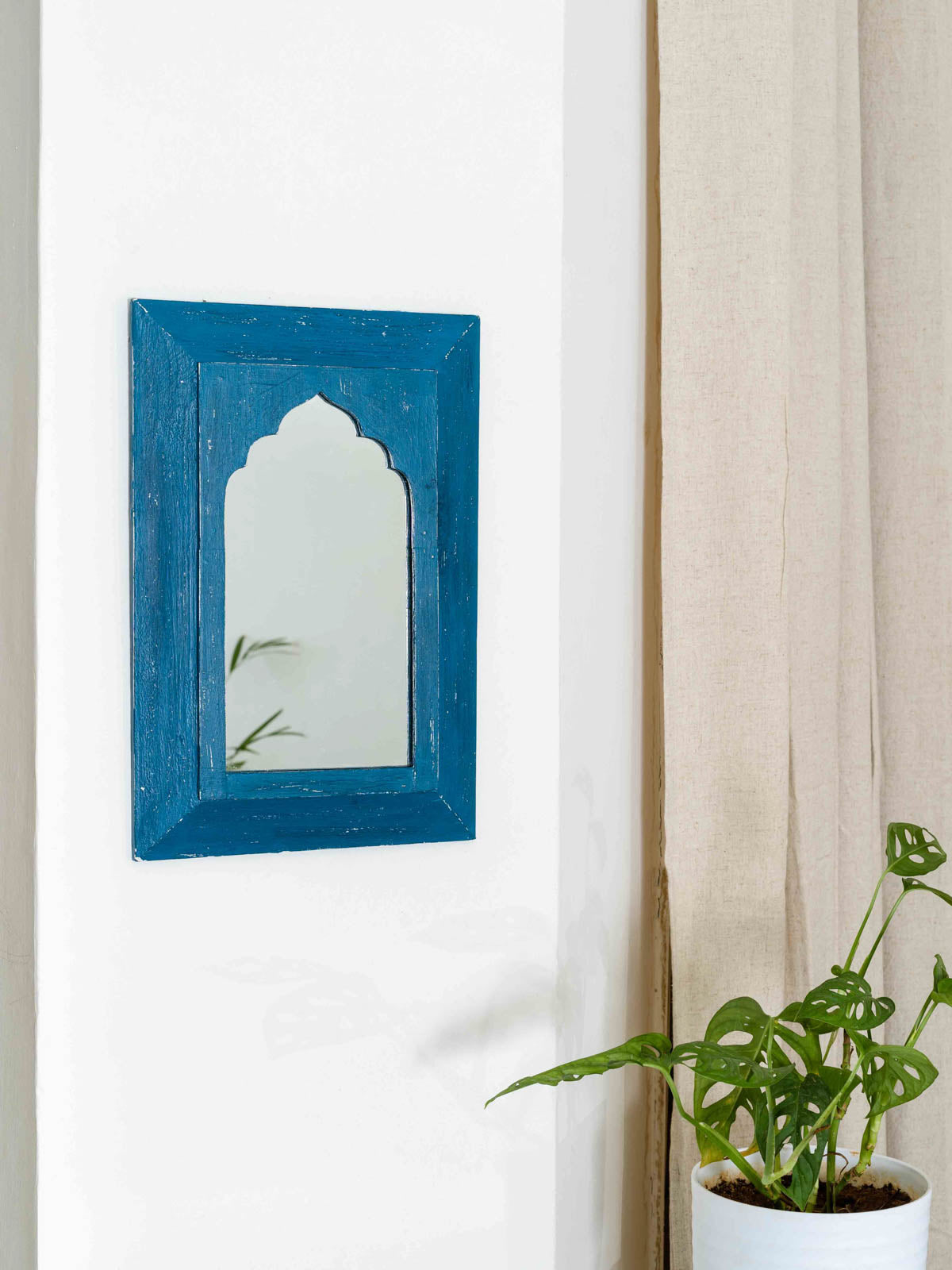 Mughal Mirror Medium - Indigo
