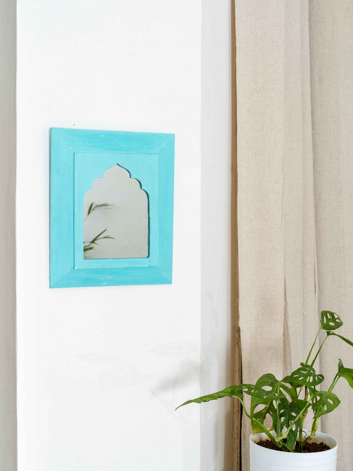Mughal Mirrors Small - Teal Blue